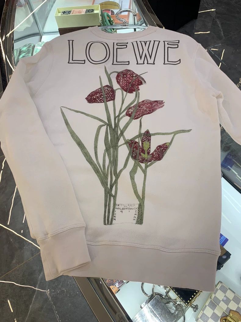Loewe LOEWE Floral Print Crewneck Sweatshirt - dmc Size US L / EU 52-54 / 3 - 1 Thumbnail