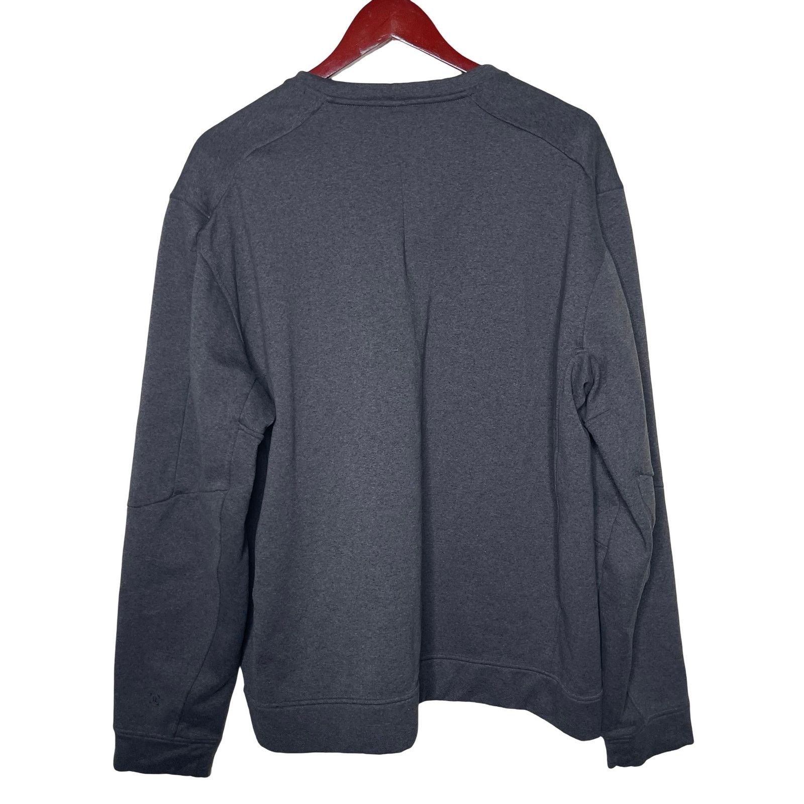 Lululemon Men City Sweat Crew Thermo Heathered Coal Grey XXL