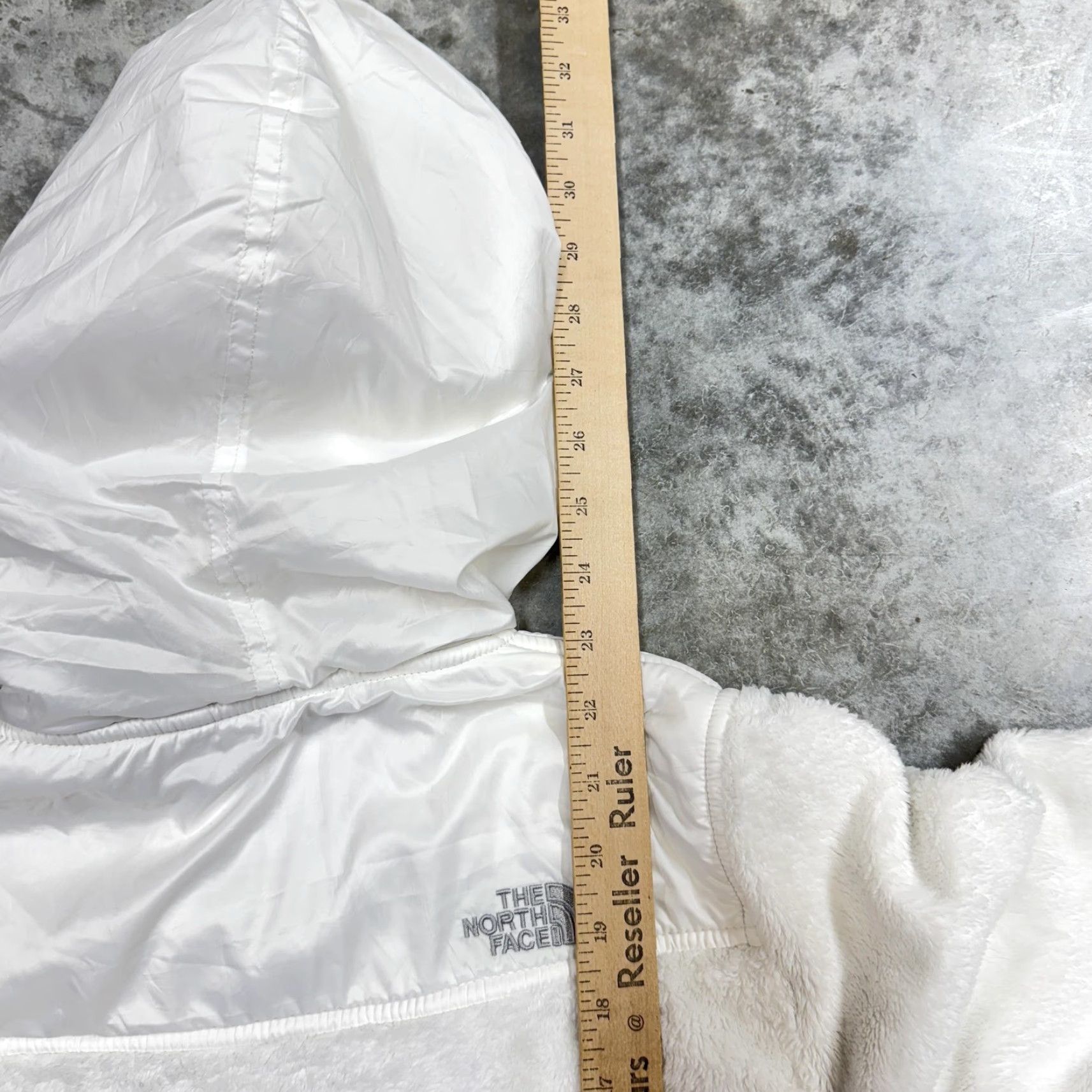 The North Face The North Face Jacket Womens XS White Fuzzy Fleece Hooded Full Zip Warm Cozy Size XS / US 0-2 / IT 36-38 - 8 Thumbnail