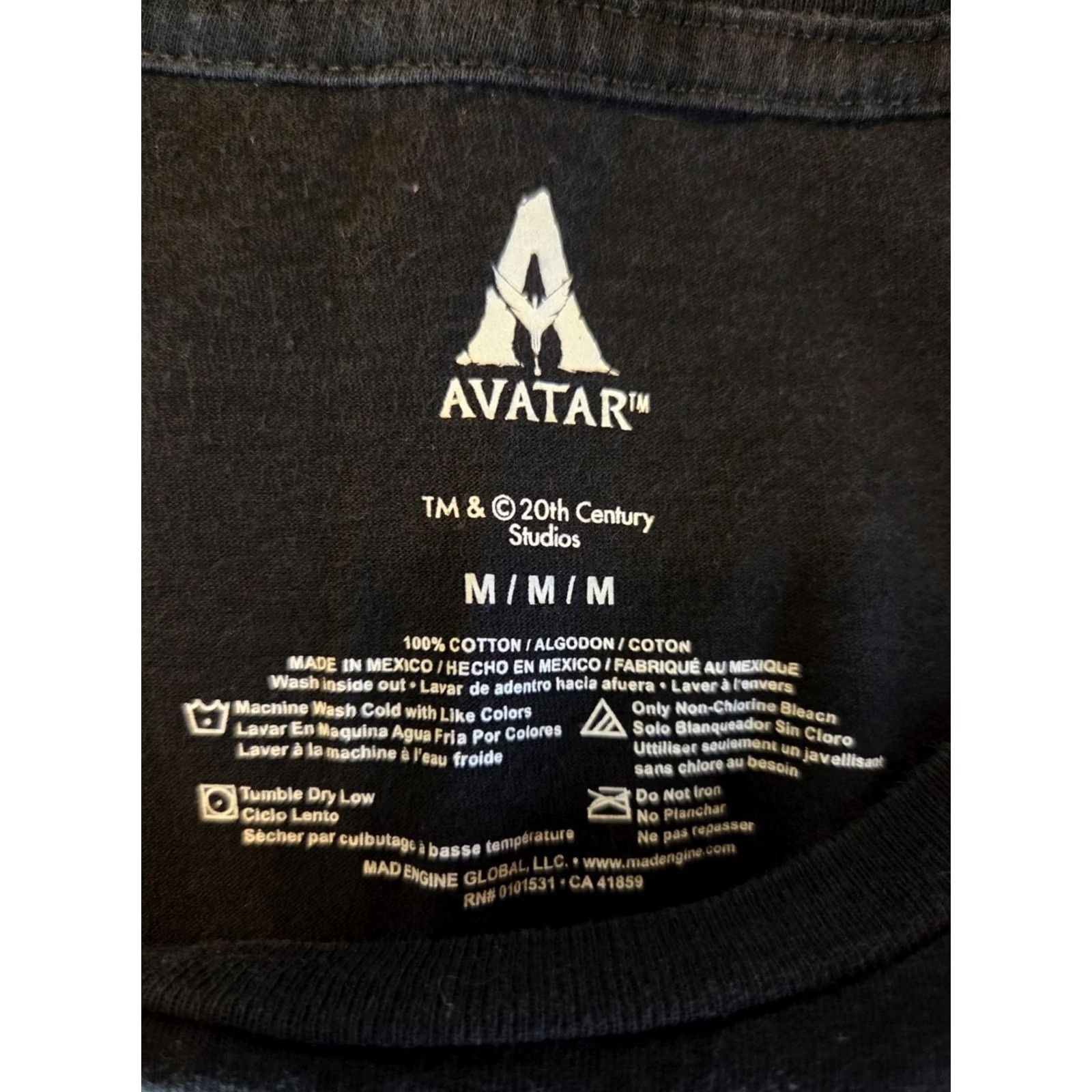 Vintage Avatar Movie Tulkun Ride Black T Shirt Size Medium Mens Size US M / EU 48-50 / 2 - 2 Thumbnail
