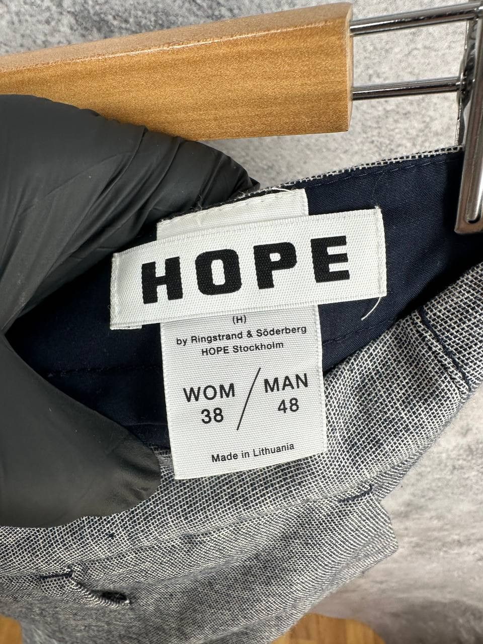 Hope HOPE Stockholm Law Trouser Grey Linen Blend Pants Size US 30 / EU 46 - 16 Thumbnail