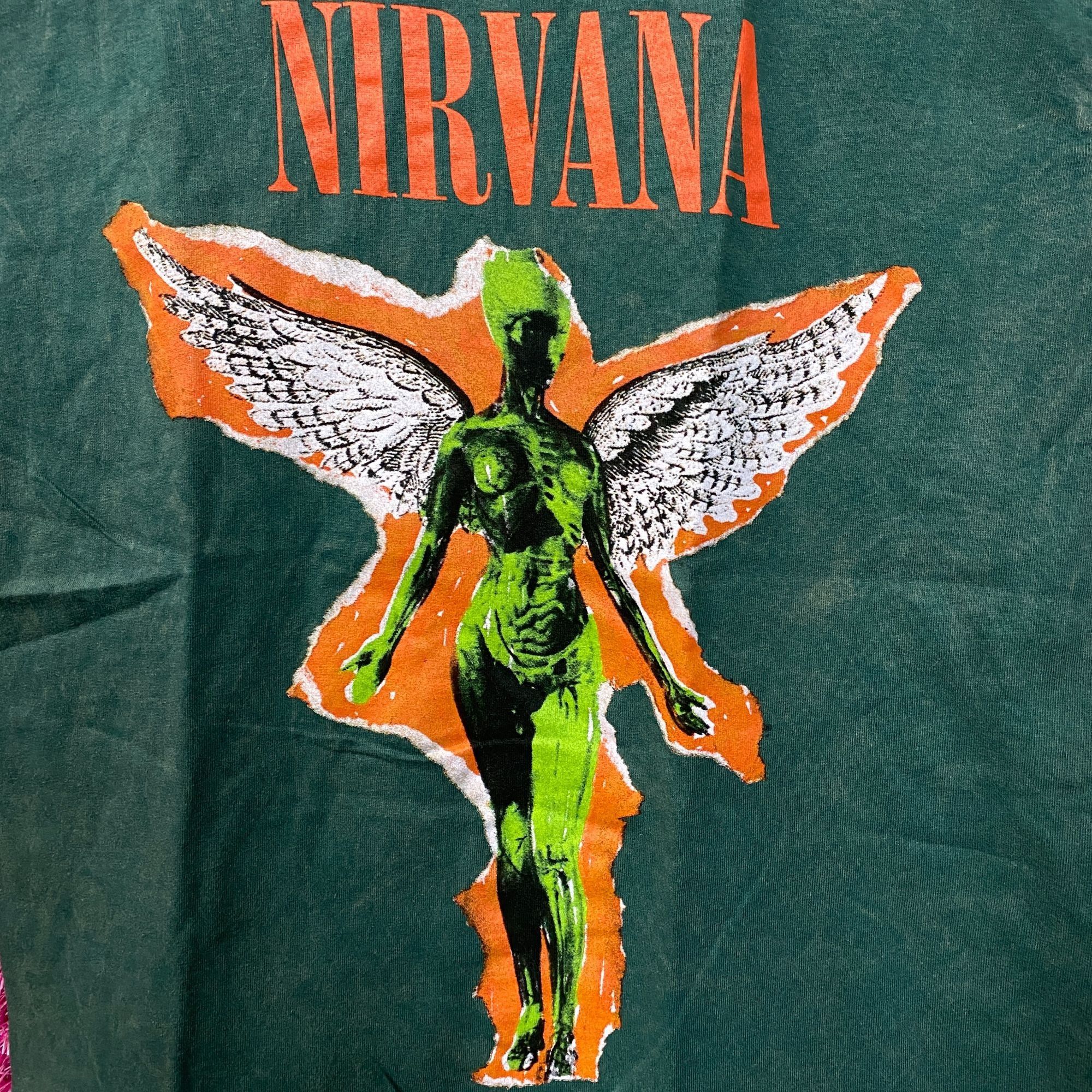 Nirvana Nirvana In Utero Album Cover Art Angel Grunge T-Shirt Medium Size US M / EU 48-50 / 2 - 2 Thumbnail