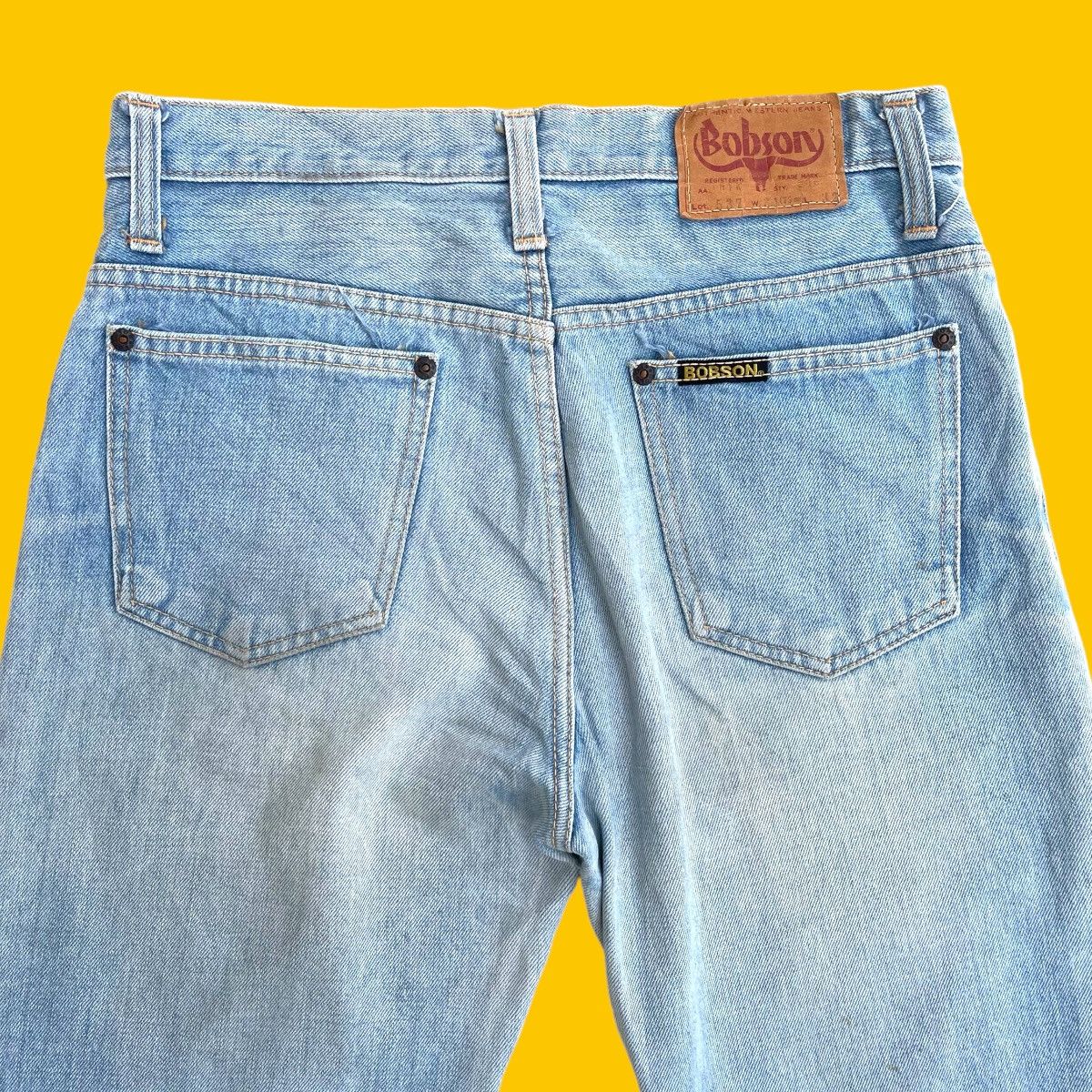 Jean 🔥 Bobson Light Blue Distressed Rusty Denim W29 🔥 Size US 29 - 8 Thumbnail