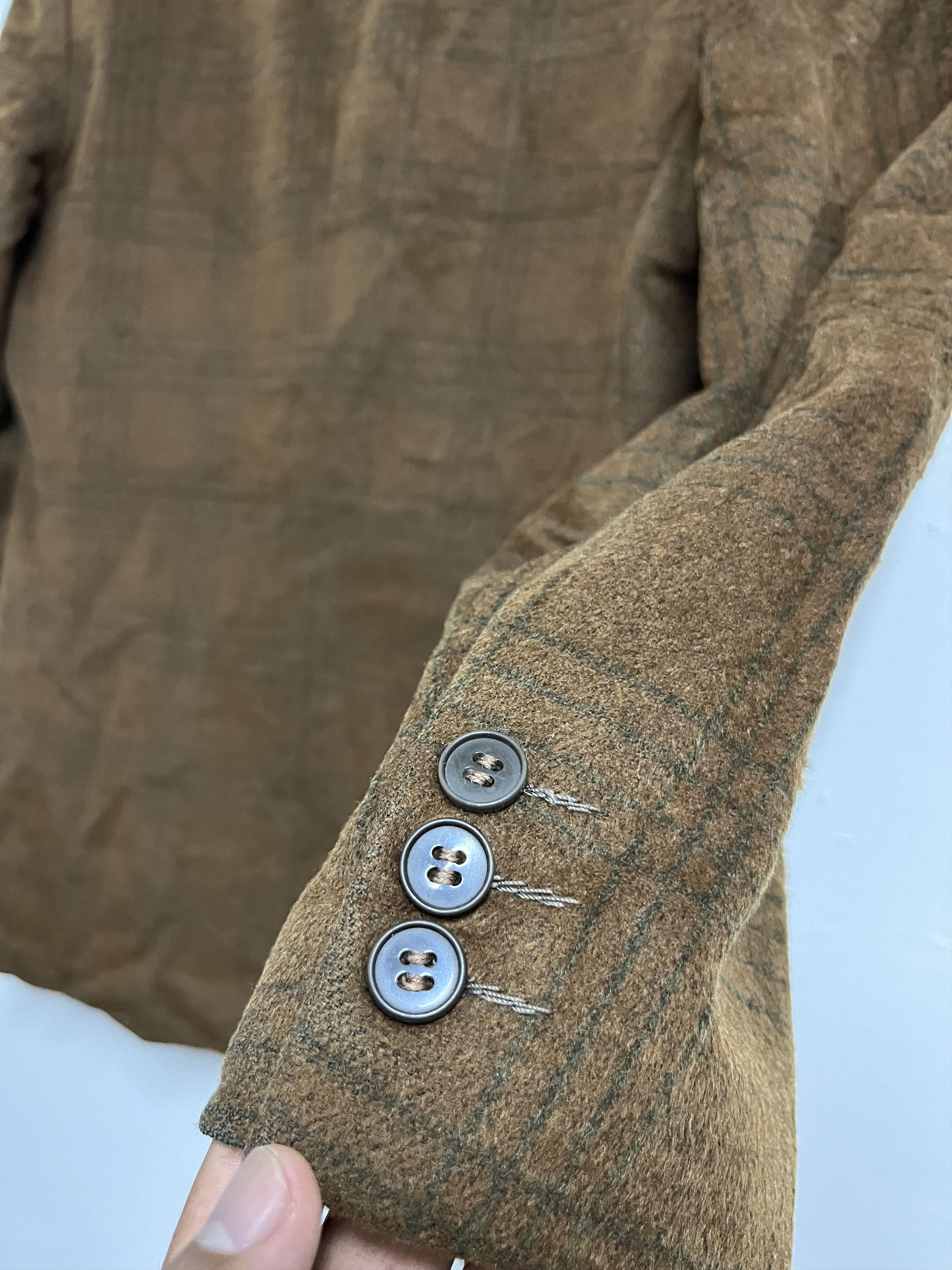 Stefano Ricci 💥Luxurious NINA RICCI MONSIEUR Brown PLAID Wool Blazer Size US M / EU 48-50 / 2 - 12 Thumbnail