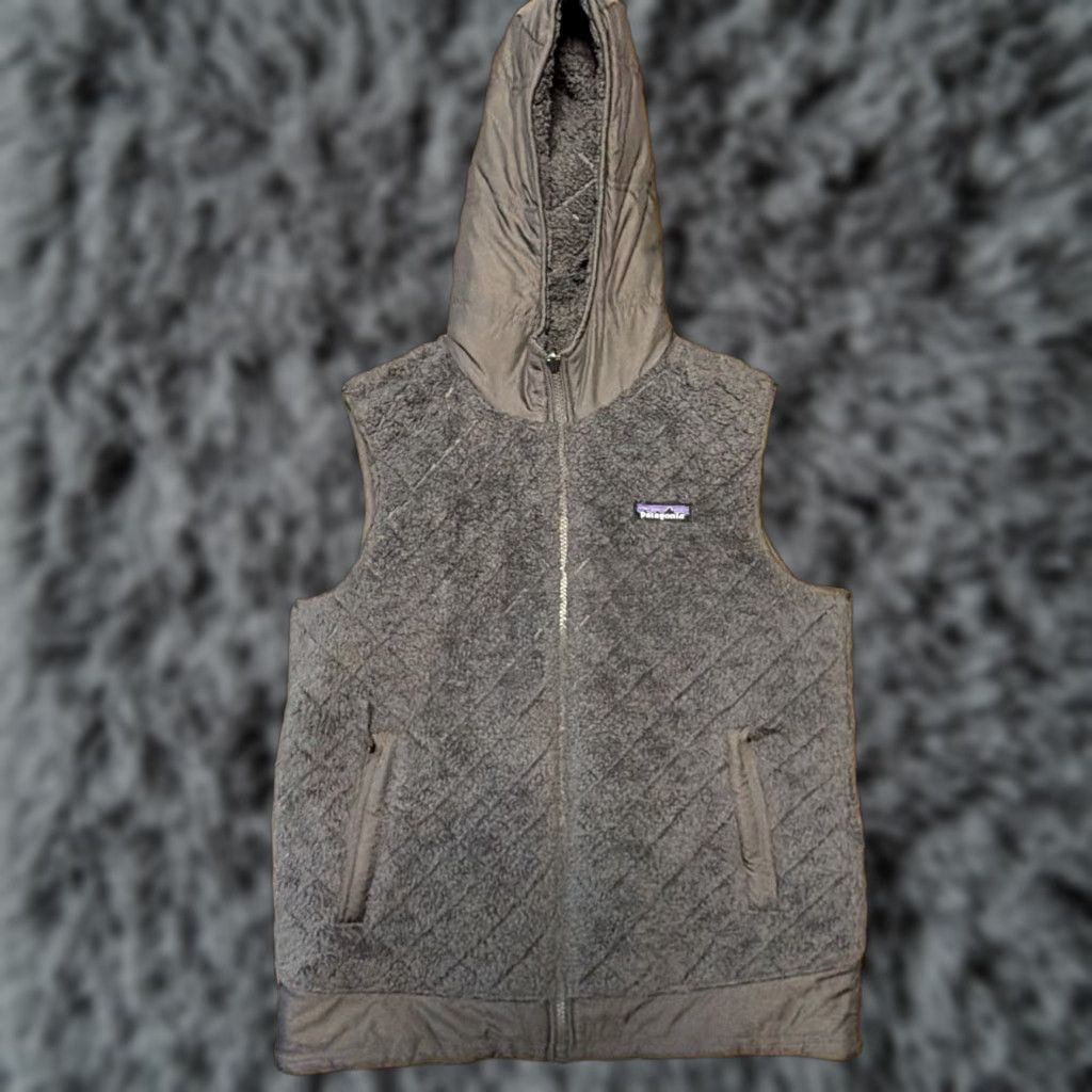 Patagonia Patagonia Vest Womens Medium Gray Quilted Fleece Hood Reversible Los Gatos 25221 Size M / US 6-8 / IT 42-44 - 1 Thumbnail