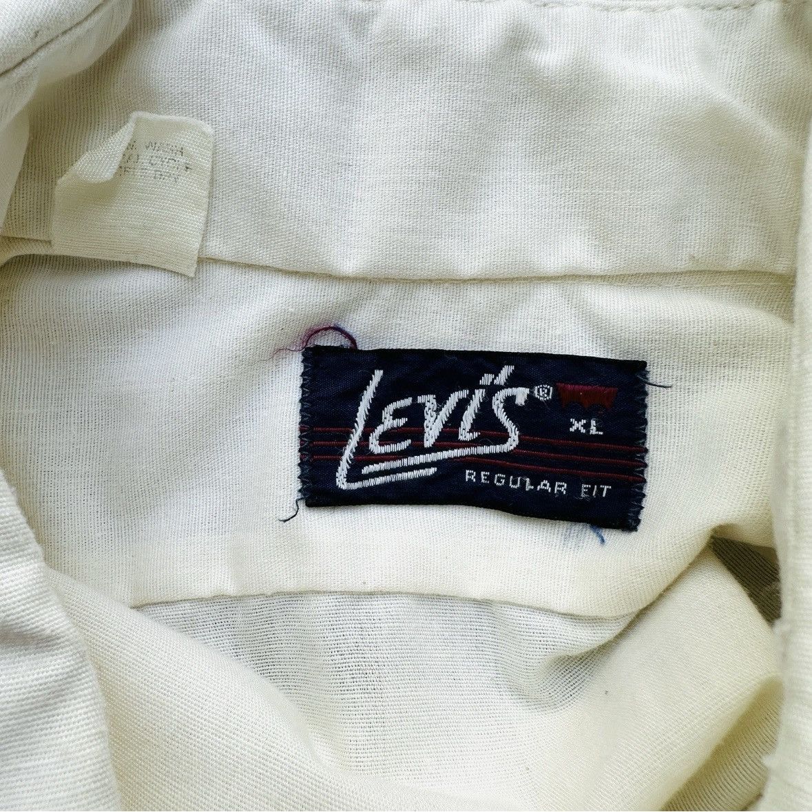 Levi's × Levi's Vintage Clothing × Vintage VINTAGE 1980s LEVI'S WORK SHIRT BUTTON FRONT WHITE TAG XL Size US XL / EU 56 / 4 - 8 Thumbnail