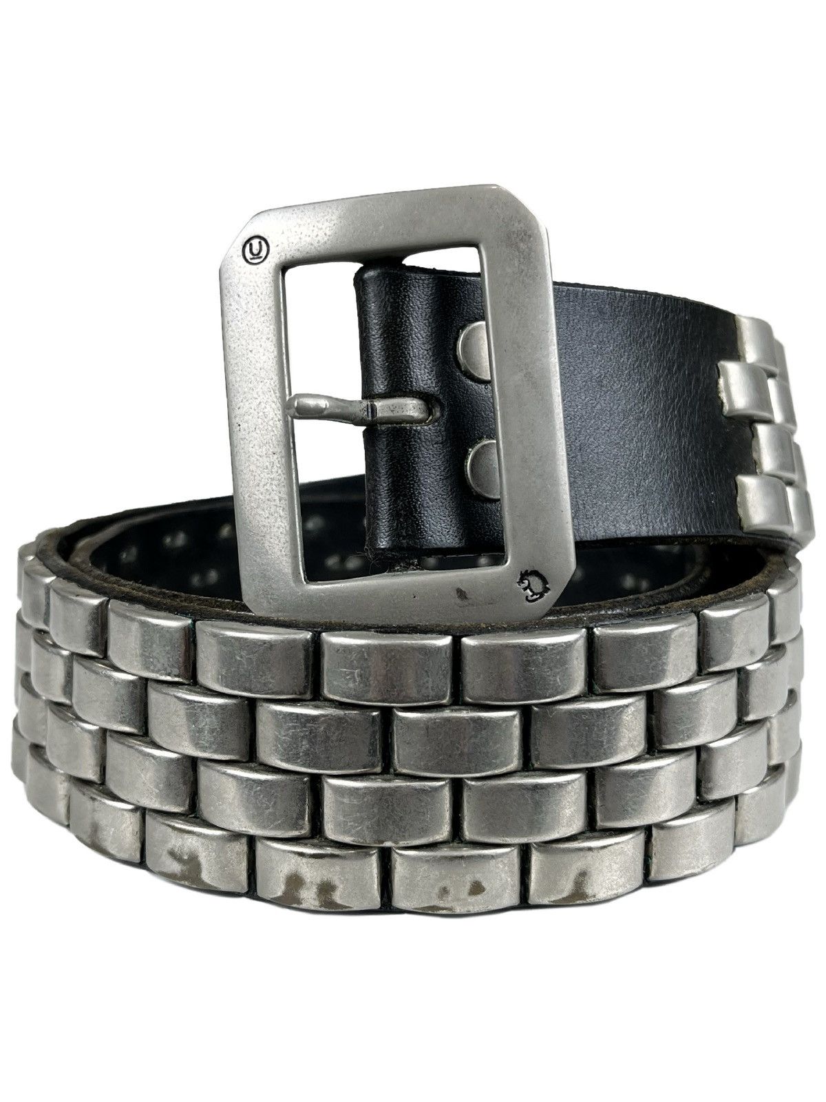 UNDERCOVER × RATS / Studs Belt Japanese Brand × Undercover AW08 Undercover Rats Silver Studded