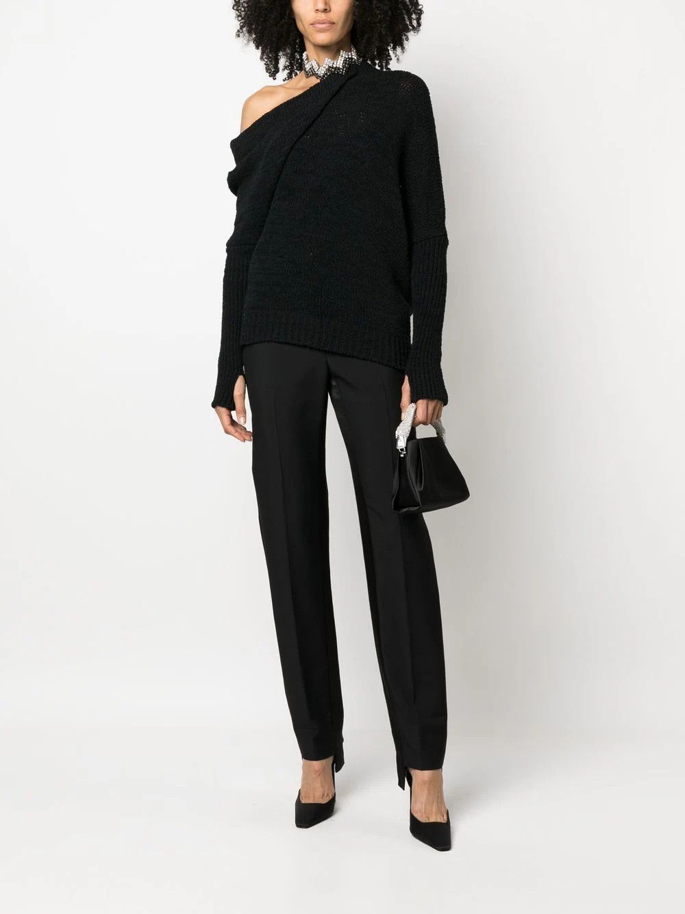 Tom Ford o1loc1c0724 MAK1079 Sweater in Black Size XS / US 0-2 / IT 36-38 - 2 Thumbnail