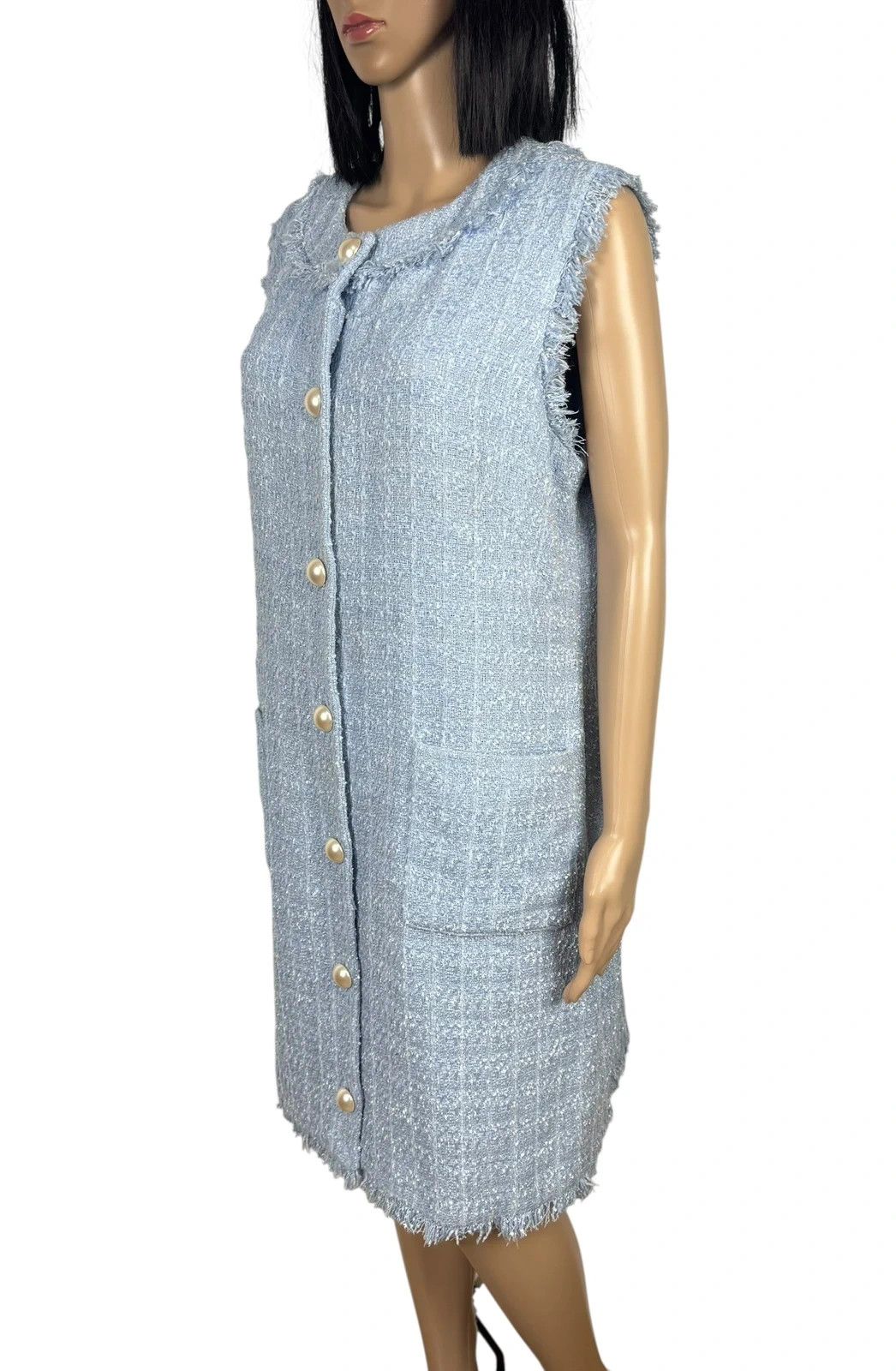 Kate Spade Kate Spade Dress Tweed Fringe Trim Shift size 14 Size L / US 10 / IT 46 - 5 Thumbnail