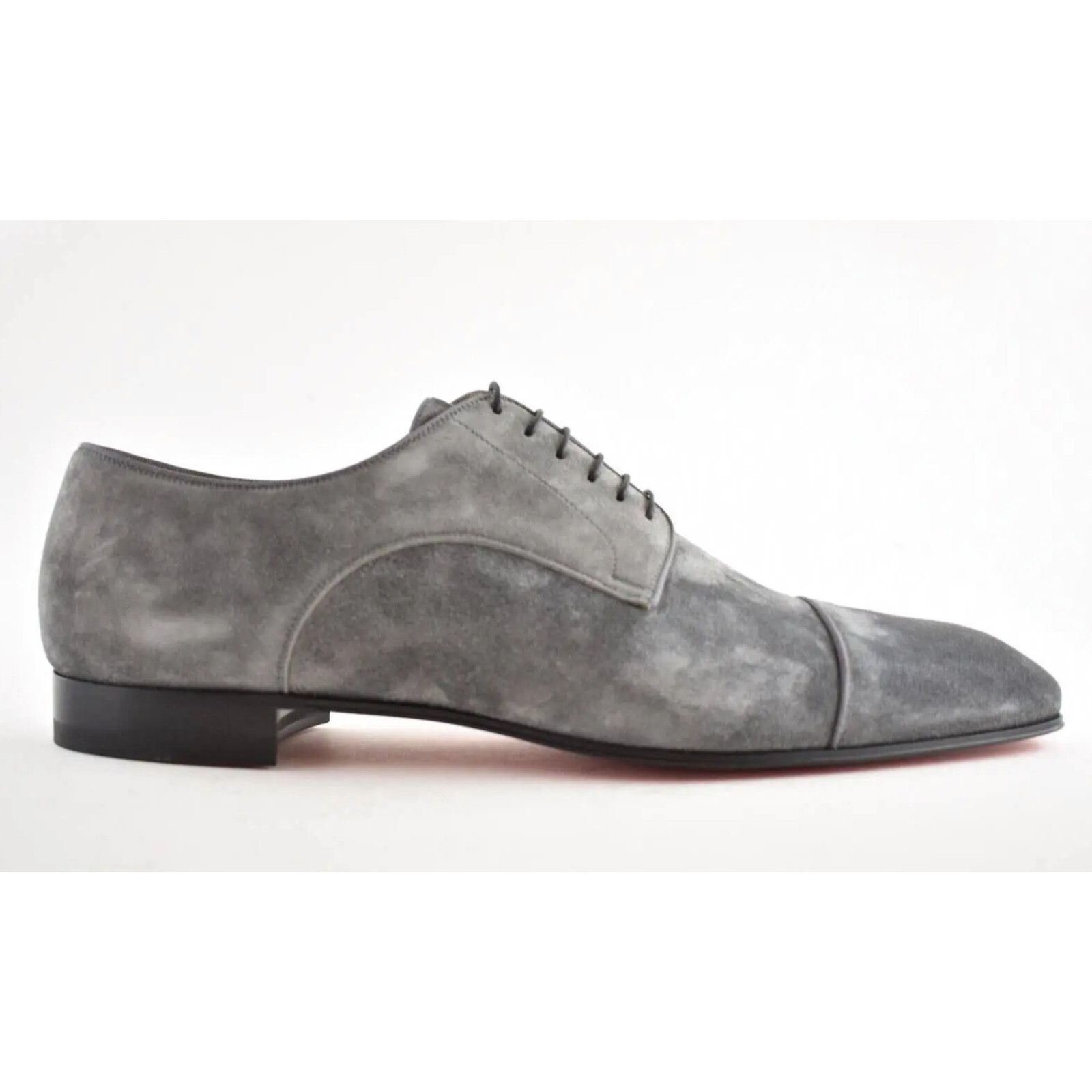 Christian Louboutin Christian Louboutin Grey Suede Lace Dress Loafer 39 6 Size US 6 / EU 39 - 2 Thumbnail