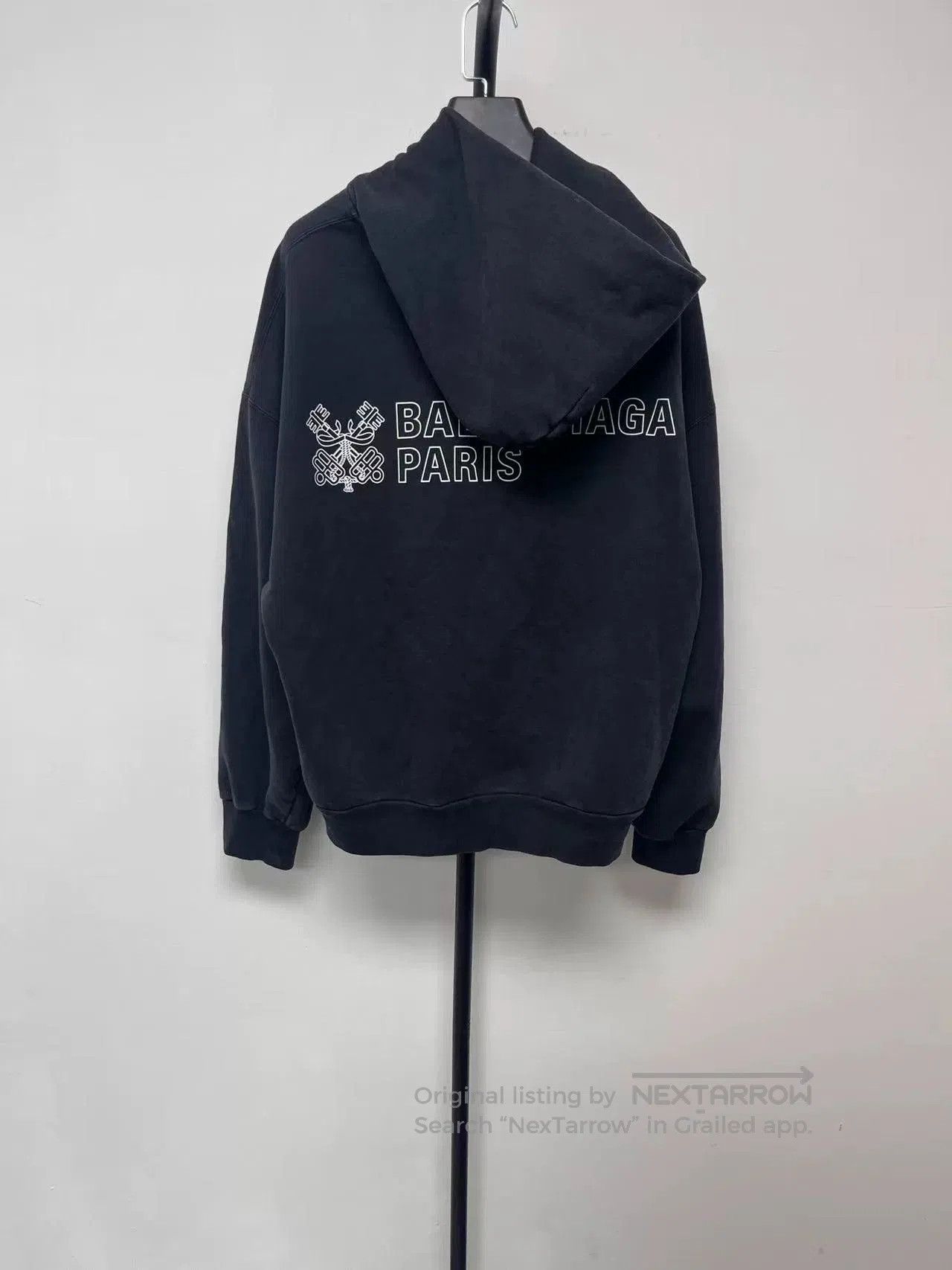 Balenciaga balenciaga logo zip hoodie in black. Size US L / EU 52-54 / 3 - 2 Thumbnail