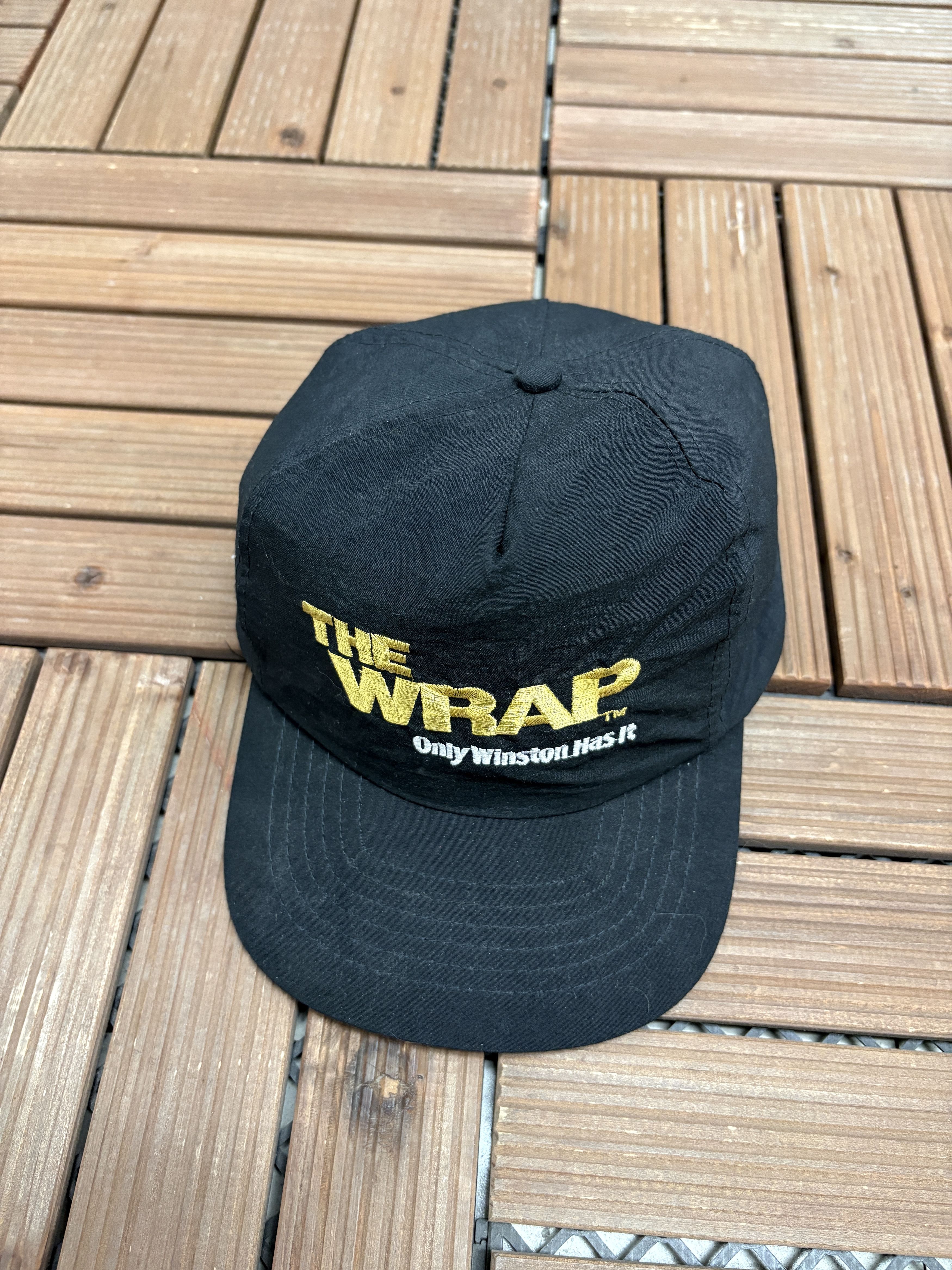 The Wrap Only Winston Has It Vintage Black Snap Back Hat Cap