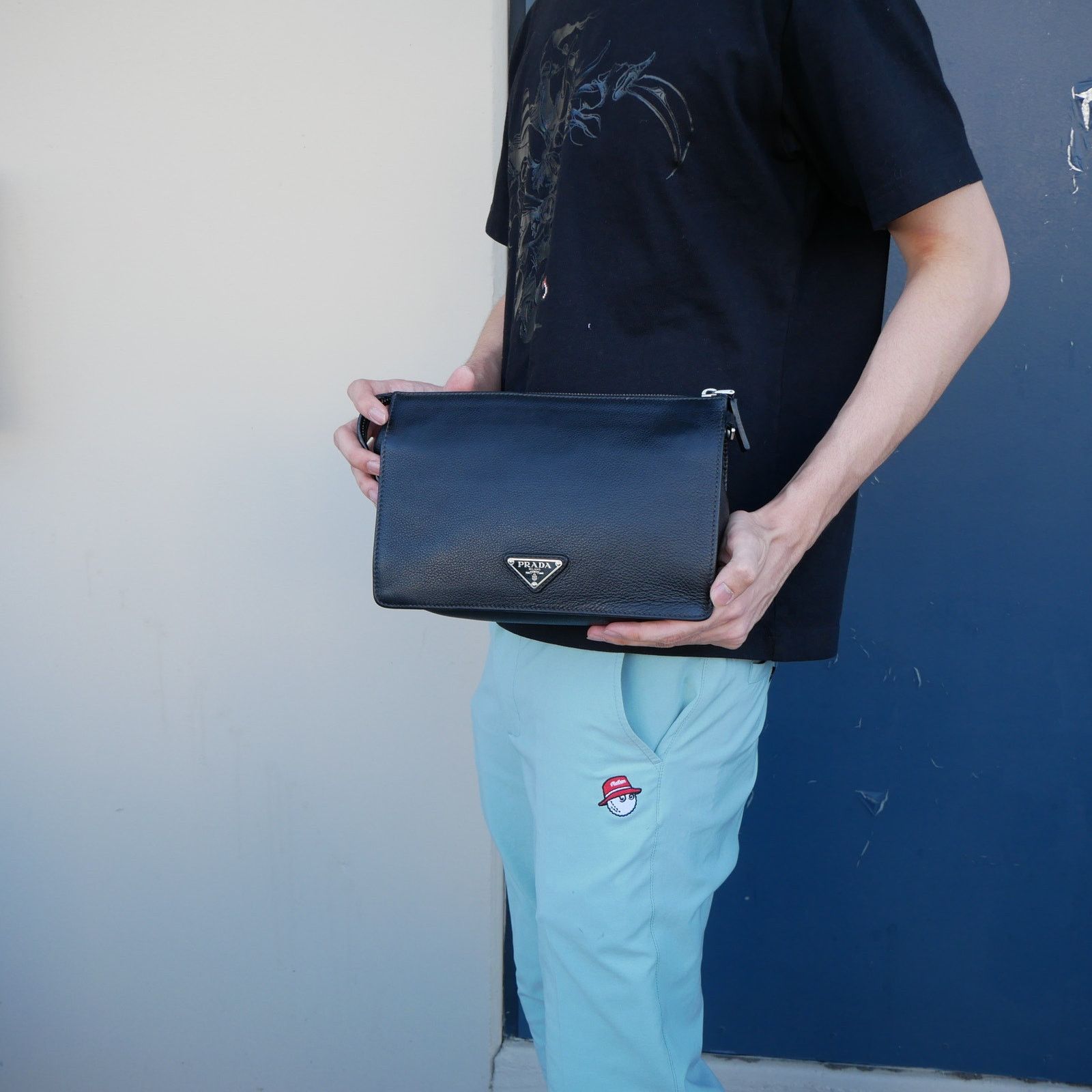 Prada Leather Saffiano Clutch Size ONE SIZE - 3 Thumbnail