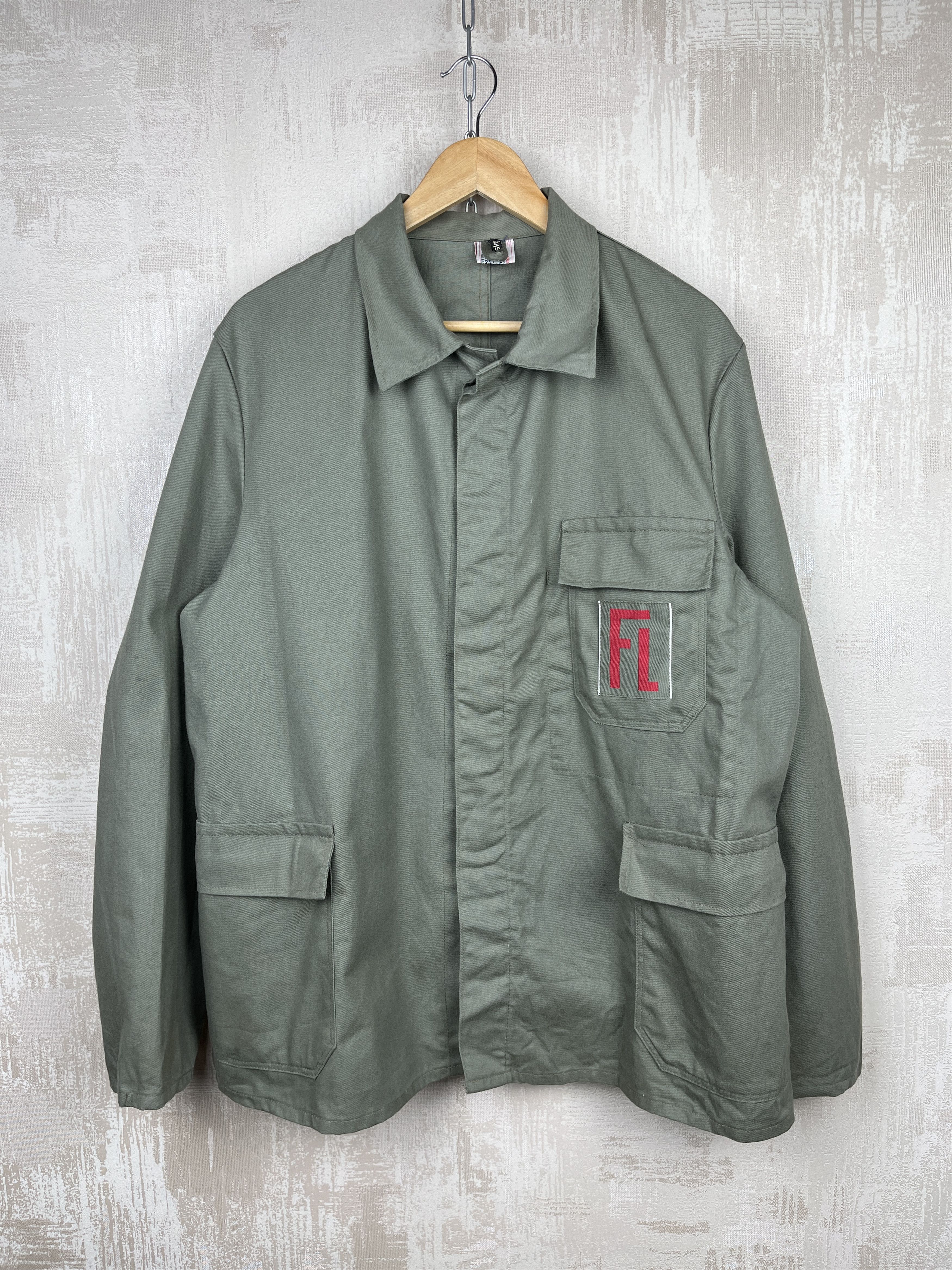 Vintage 80's Proban German Chore Work Jacket Workwear West Germany Size US XL / EU 56 / 4 - 1 Thumbnail