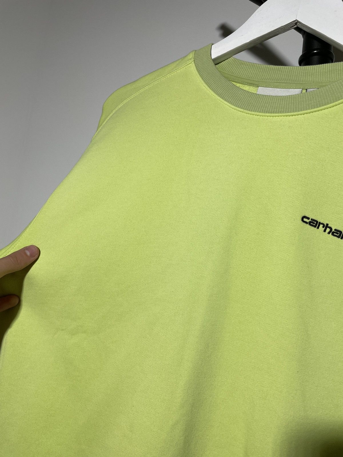 Carhartt × Vintage CARHARTT WIP SMALL LOGO NEON SWEATSHIRT Size US S / EU 44-46 / 1 - 5 Thumbnail