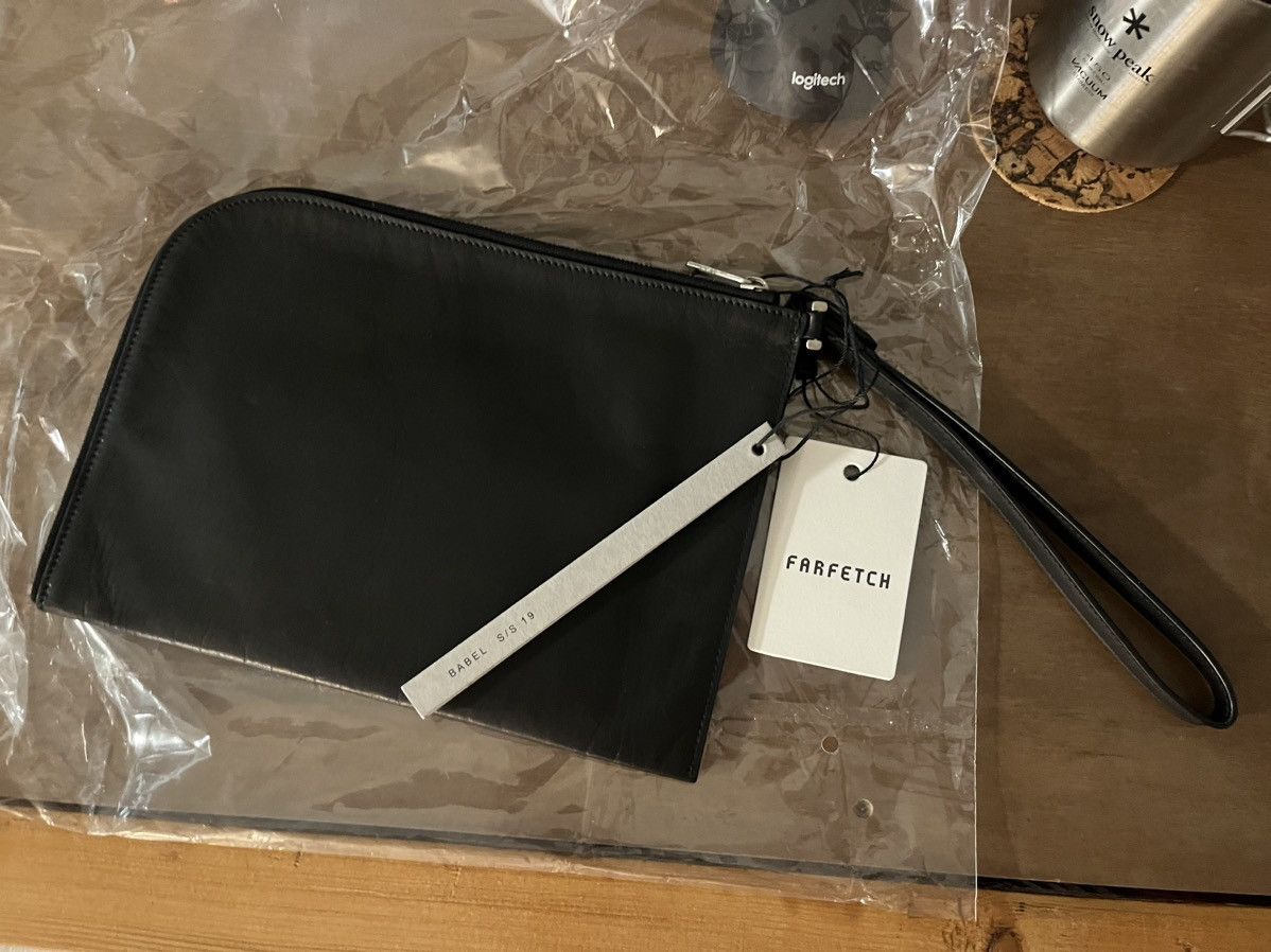 Rick Owens rick Owens leather travel pouch ss19 Size ONE SIZE - 1 Thumbnail