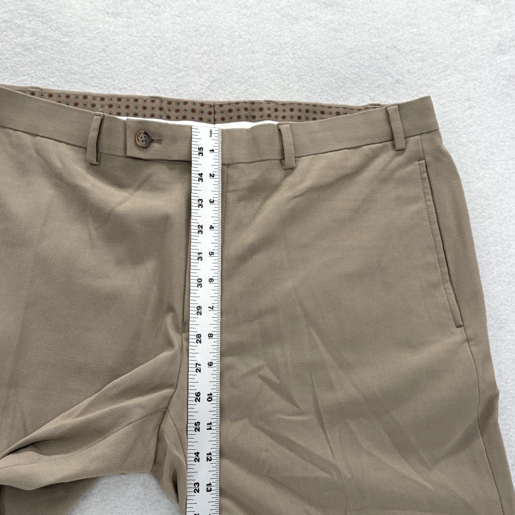 Ralph Lauren Lauren Ralph Lauren Dress Pants Mens 36x30 Beige Regular Fit Stretch Business Pants Mens Beige 36 30 Dress Flat Front Slit Pocket Solid Size US 36 / EU 52 - 7 Thumbnail