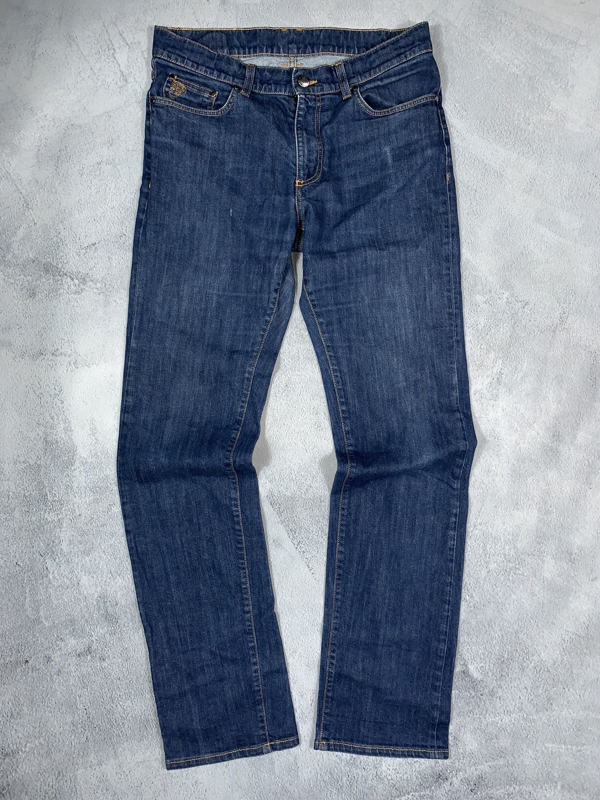 Versace Jeans Couture Vintage Y2K Versace faded straight denim jeans 32 Size US 32 / EU 48 - 1 Thumbnail