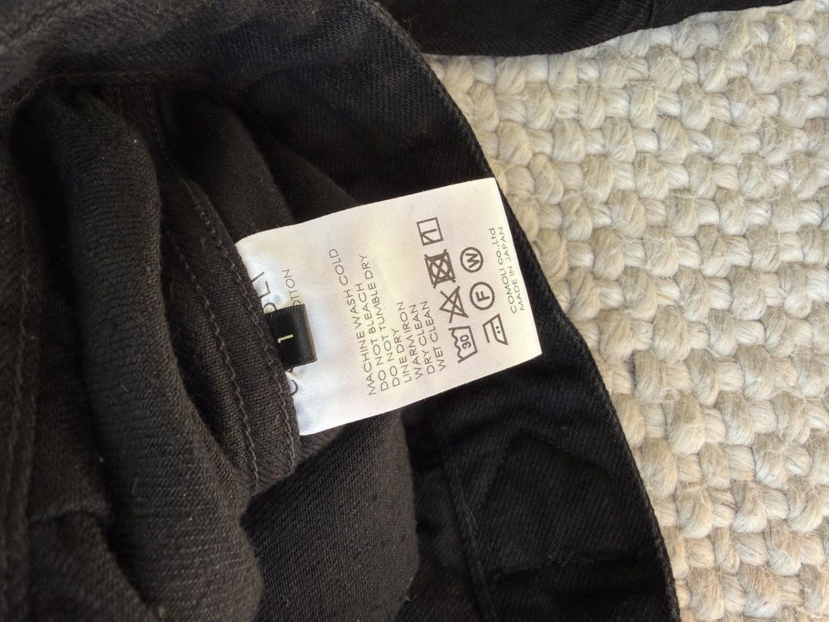 Comoli COMOLI DENIM JACKET BLACK (Size 1) Size US S / EU 44-46 / 1 - 3 Thumbnail