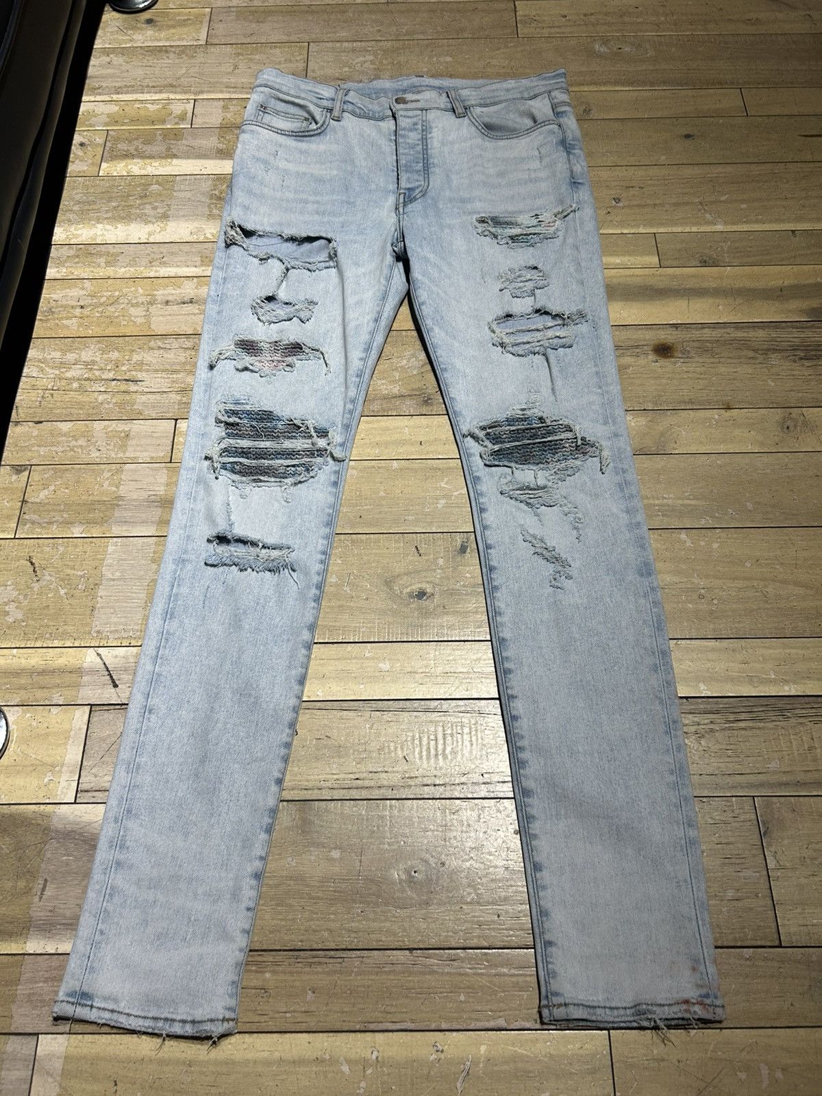 Amiri Multi Color Patch Jeans