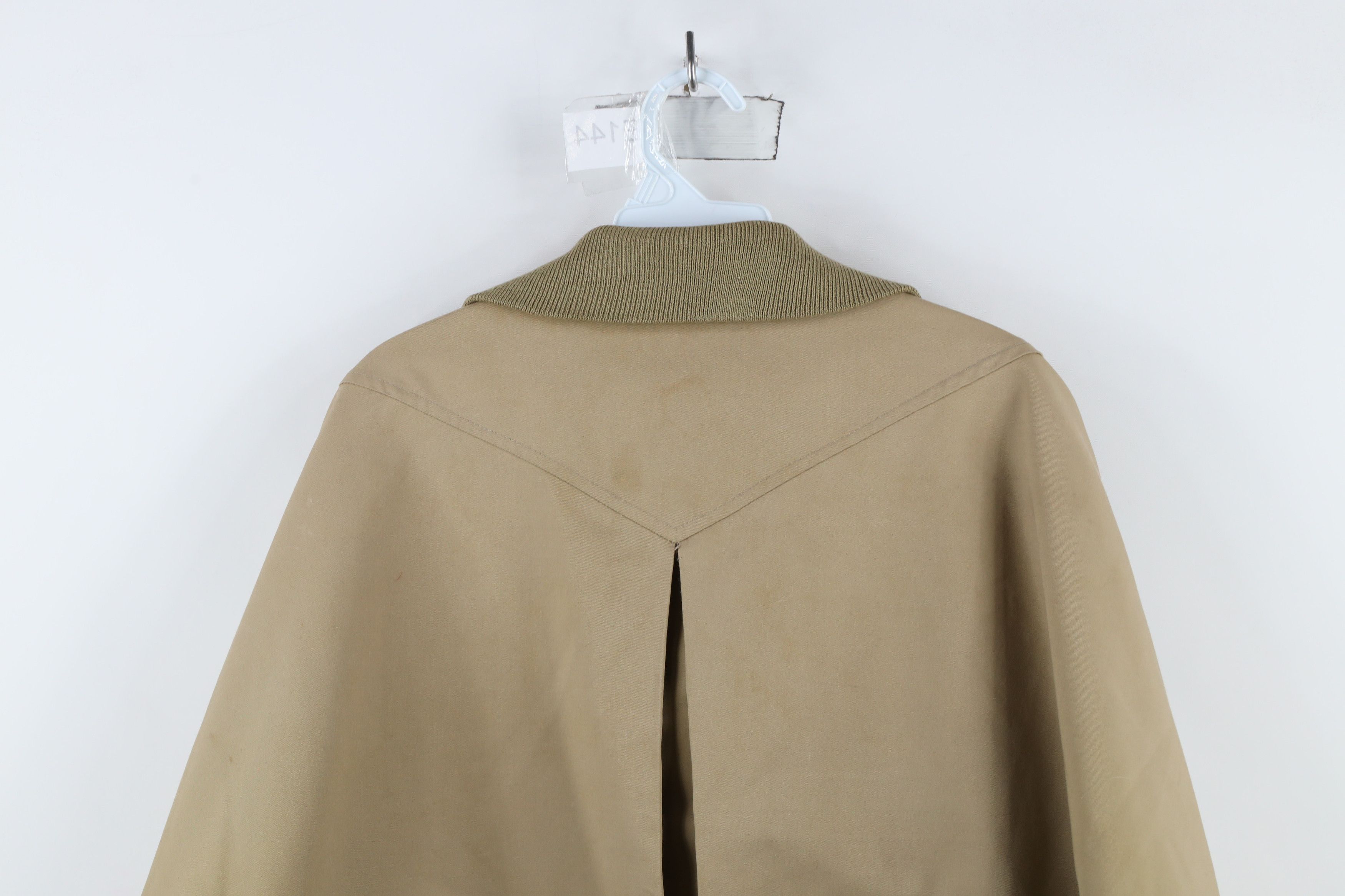 Vintage Vintage 70s Streetwear Full Zip Bomber Jacket Beige Khaki Size US L / EU 52-54 / 3 - 14 Thumbnail