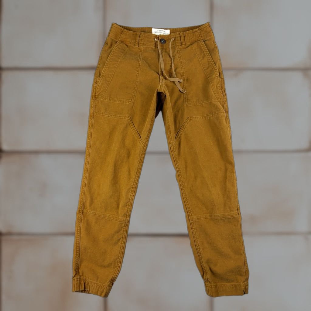 Vintage REI Co-Op Pants Mens 30x30 Brown Jogger Tapered Drawstring Classic Casual Pants Army Pattern Pockets Regular Fit Cotton Canvas Front Flat Front Size US 30 / EU 46 - 1 Thumbnail