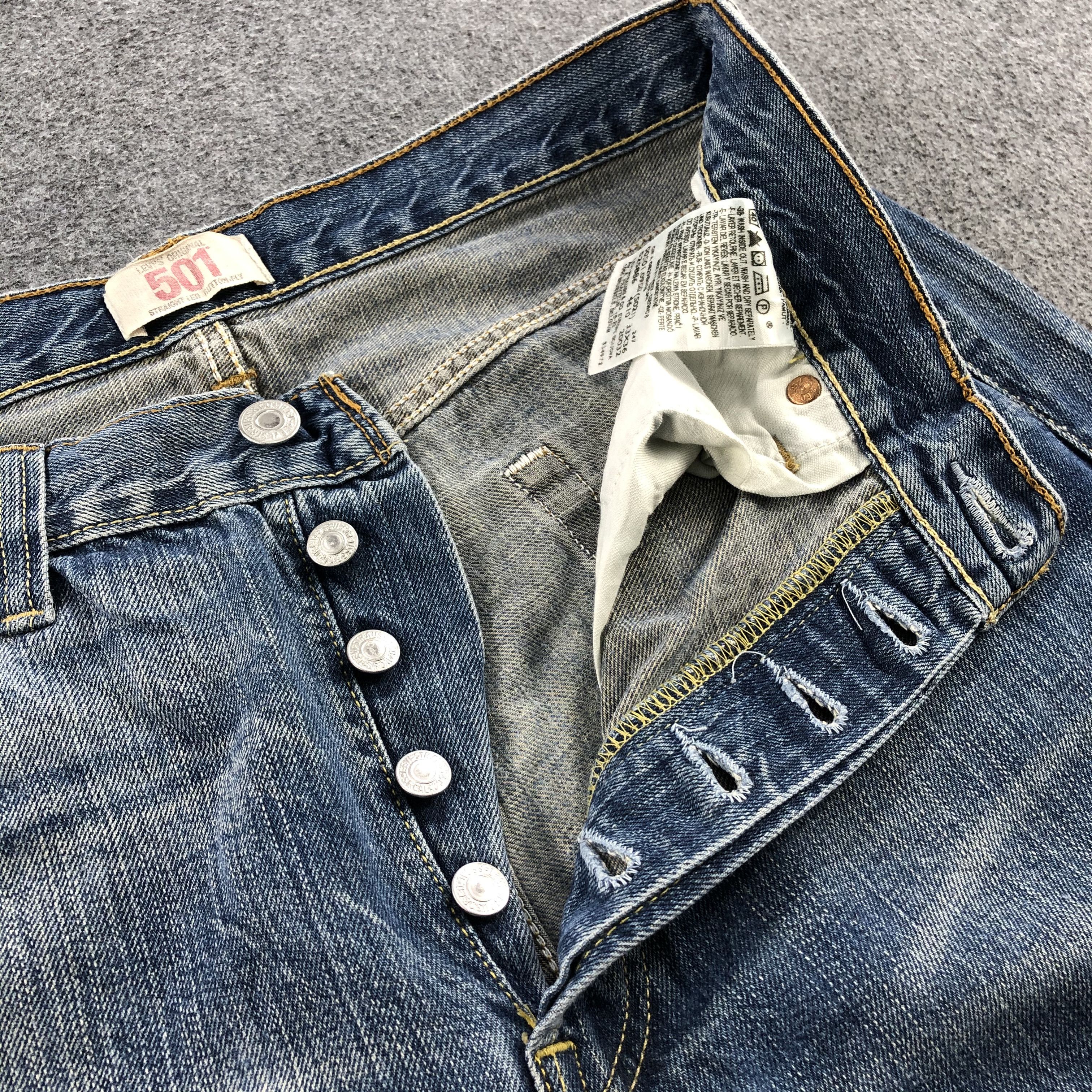 Levi's × Vintage Vintage Whiskers Levis 501 Jeans-JM944 Size US 33 - 8 Thumbnail