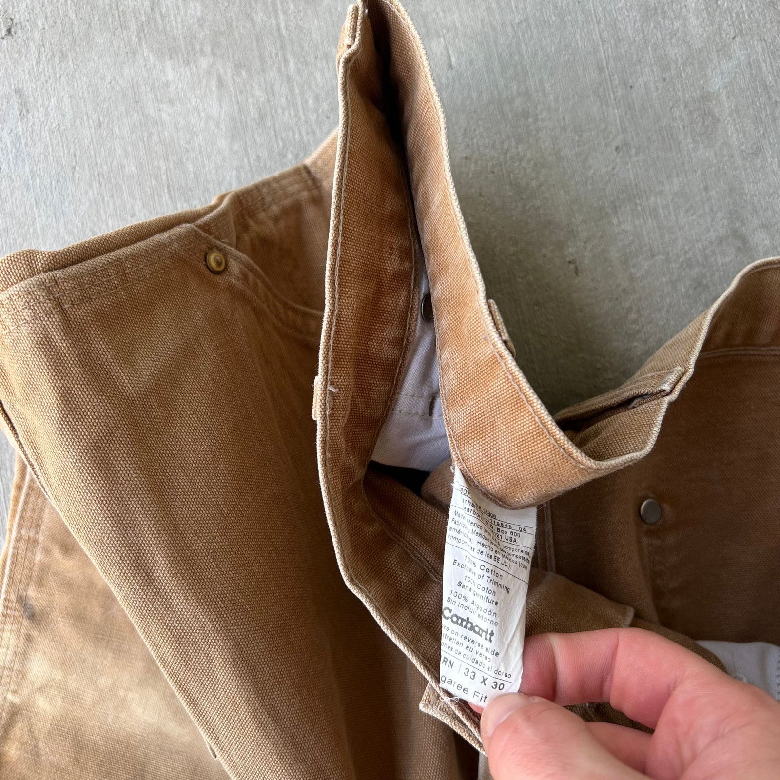 Carhartt × Vintage Carhartt brown double knee work wear carpenter pants Size US 34 / EU 50 - 4 Thumbnail