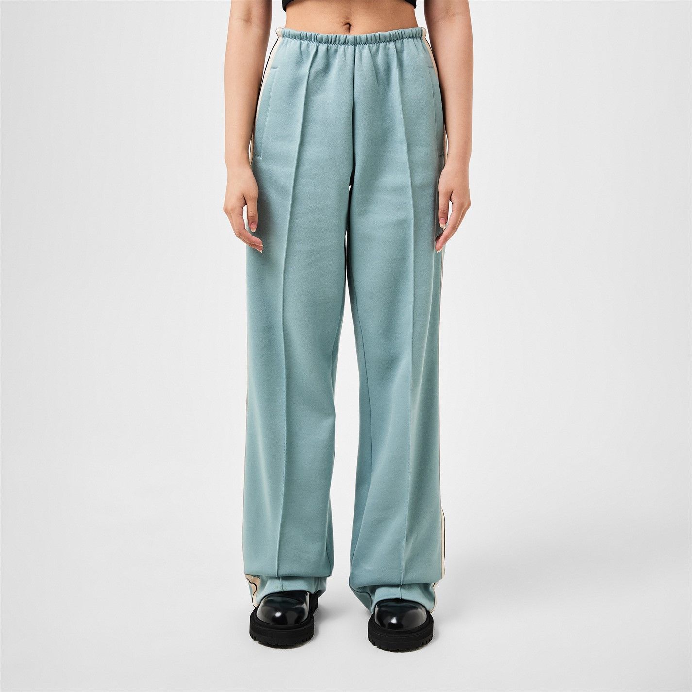 Palm Angels o1g2r1mq0325 Loose Fit Track Pant in Light Blue & White Size 29" - 3 Thumbnail