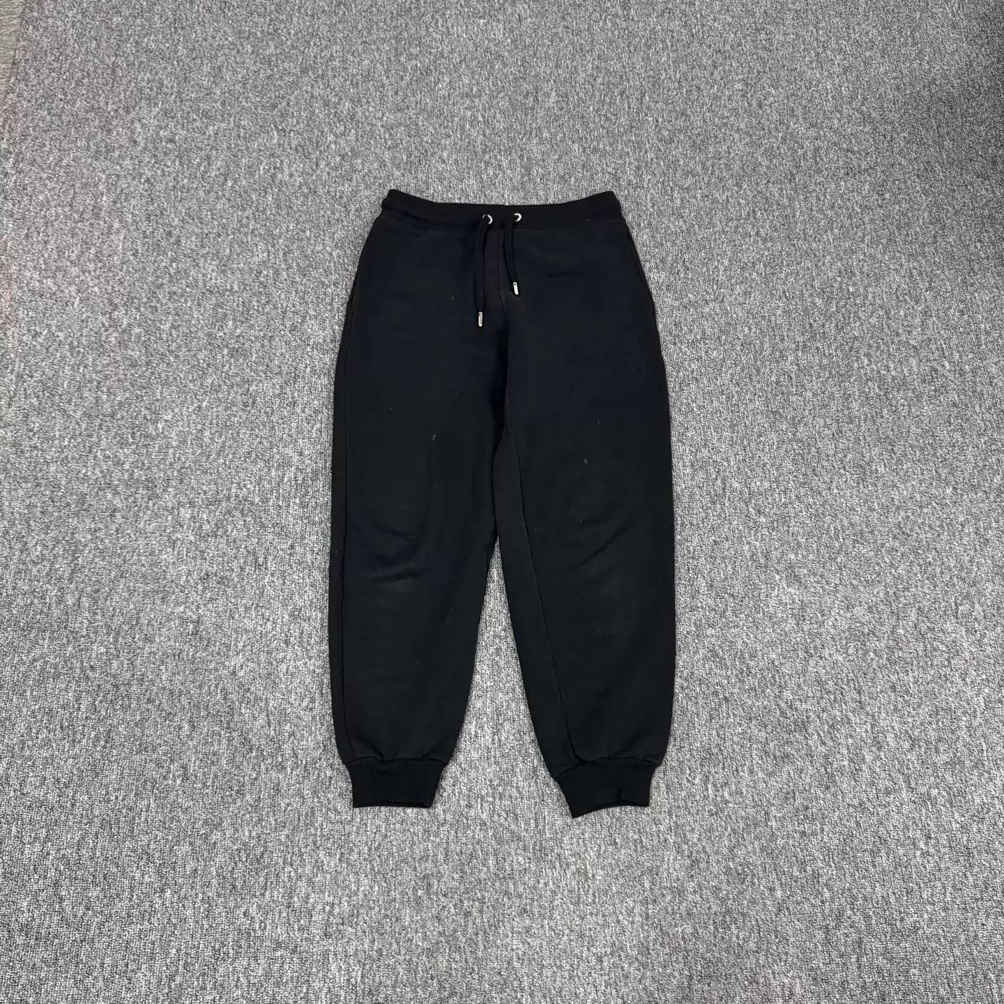 AMI Ami Black Heart Embroidered Logo Drawstring Sweatpants S Size US 28 / EU 44 - 1 Thumbnail
