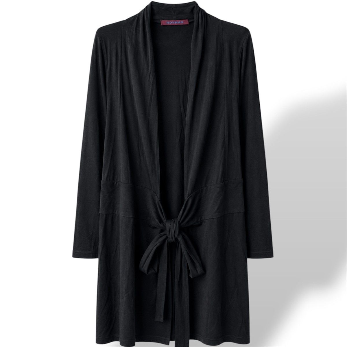 Other KATHARINA HOVMAN BLACK OPEN FRONT TIE CARDIGAN DUSTER JACKET Size XL / US 12-14 / IT 48-50 - 1 Thumbnail