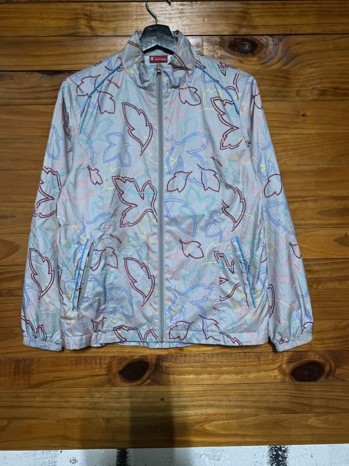 Japanese Brand Huitième 8e Sports Studio Women’s Lightweight Printed Jacket Size M / US 6-8 / IT 42-44 - 3 Thumbnail
