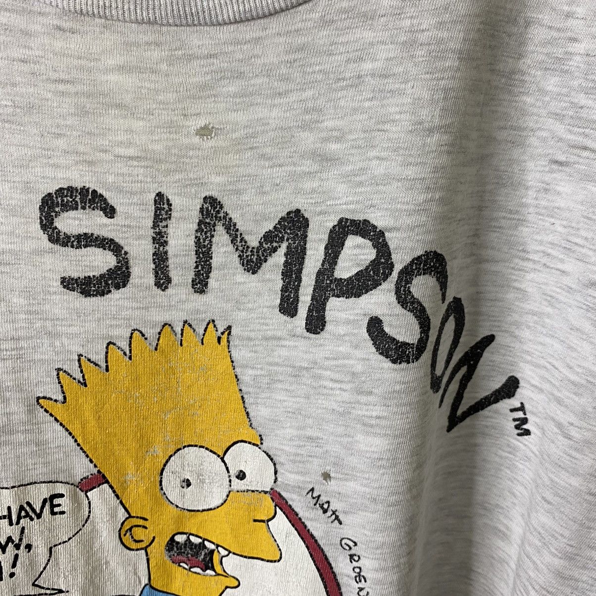 The Simpsons Vintage 1990s The Simpsons Distressed T Shirt Size US M / EU 48-50 / 2 - 3 Thumbnail