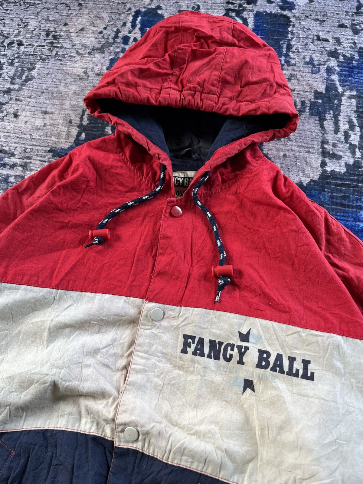 Japanese Brand × Sports Specialties Vintage Fancy Ball Blue Marine Hoodie Jacket 90s Size US L / EU 52-54 / 3 - 2 Thumbnail