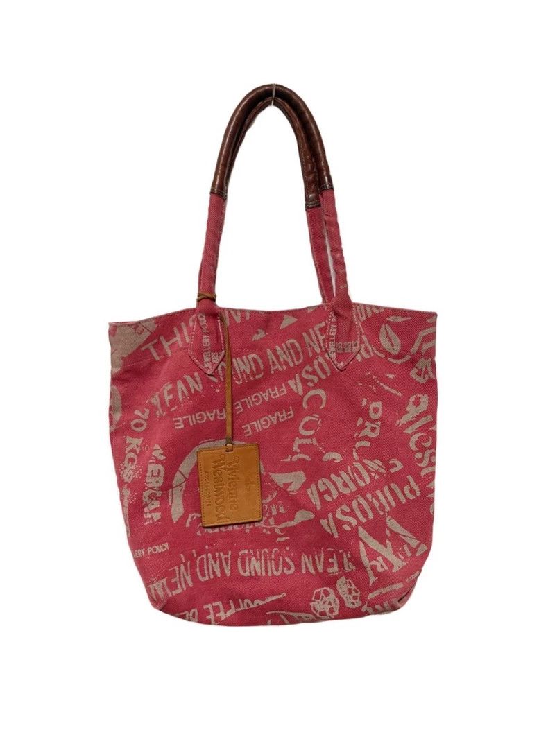 Vivienne Westwood Vivienne Westwood size os English letter printed tote bag Size ONE SIZE - 2 Thumbnail