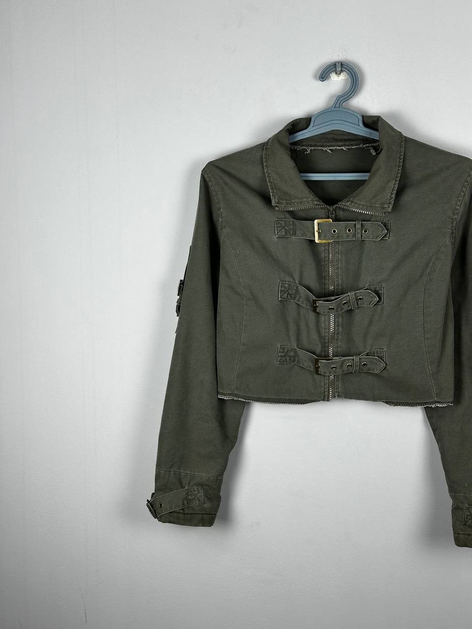 Japanese Brand Vintage Military Cropped Fireman Jacket Avant Garde Size US M / EU 48-50 / 2 - 2 Thumbnail