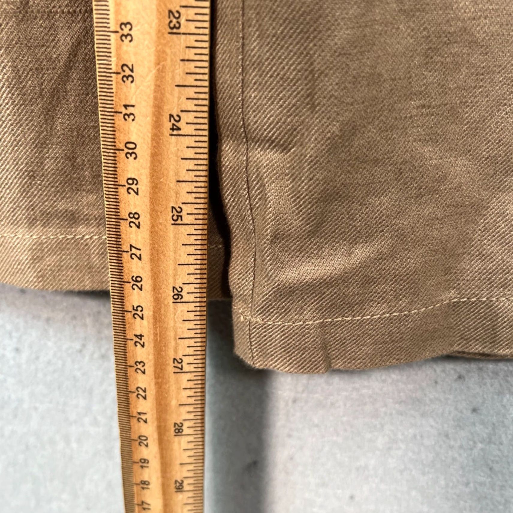 Armani Armani Collezioni Womens Pants 42 Beige Linen Wide-Leg Dress Pants Adult Womens 42 Beige Linen Wide-Leg High Rise 28in Inseam Size 28" / US 6 / IT 42 - 7 Thumbnail