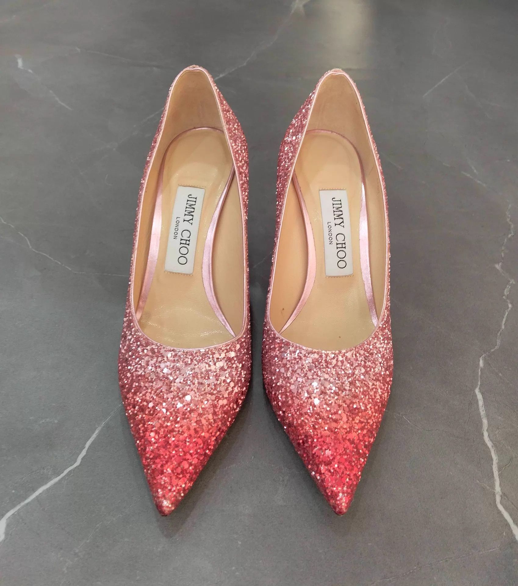 Jimmy Choo Jimmy Choo Gradient Sequin Pointed Toe Heels 35.5 Size US 5 / IT 35 - 4 Thumbnail