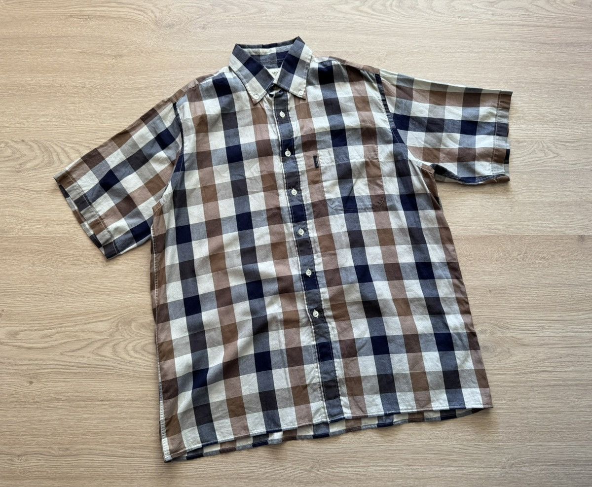 Aquascutum Vintage Aquascutum London Short Sleeve Shirt Size US M / EU 48-50 / 2 - 1 Thumbnail