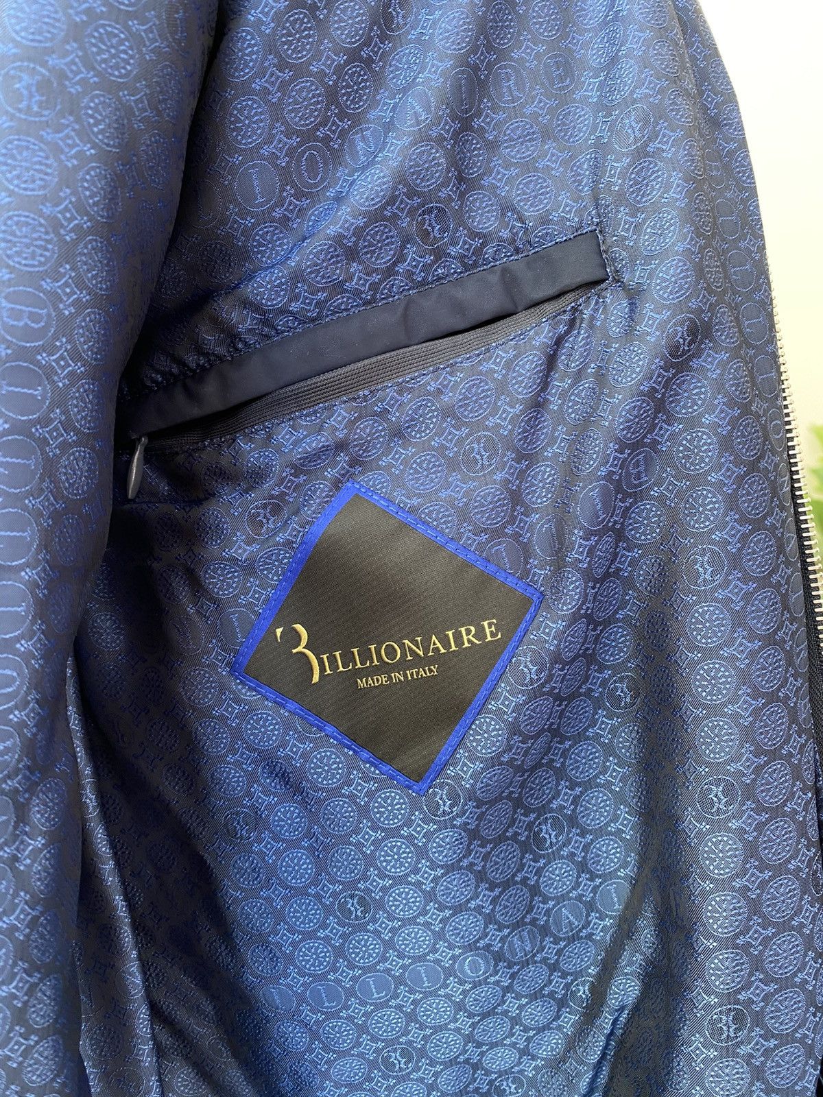 Billionaire Couture Billionaire Italian Couture Navy Blue Zip Jacket Crest Logo Size US M / EU 48-50 / 2 - 9 Thumbnail