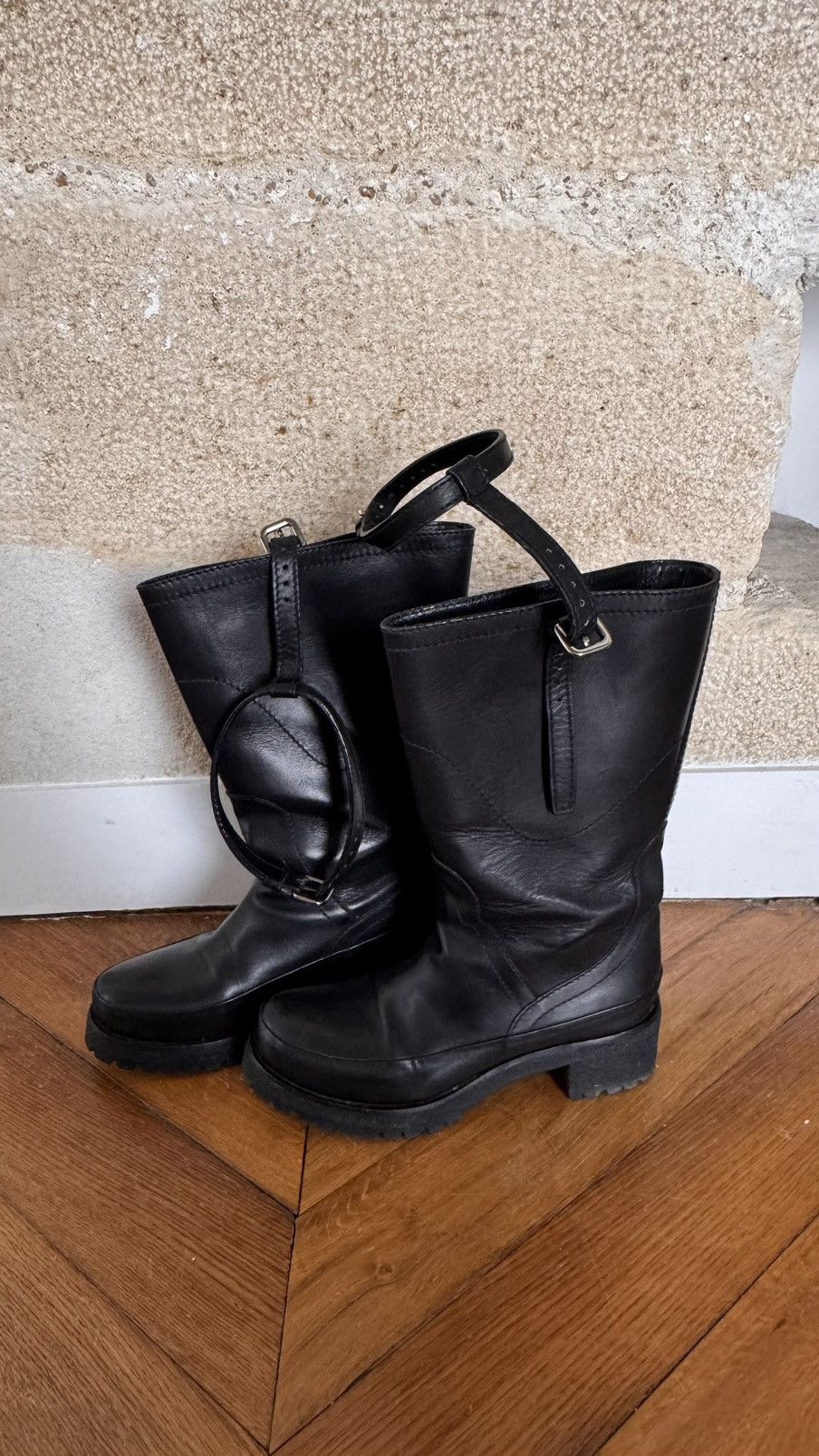 Prada Prada F/W2009 Leather Boots Size US 7 / IT 37 - 8 Thumbnail