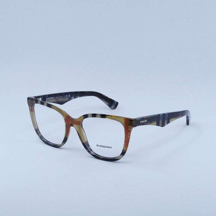 Burberry Burberry BE2415 4146 Eyeglasses Check Sand 51mm Square Frame Size ONE SIZE - 5 Thumbnail