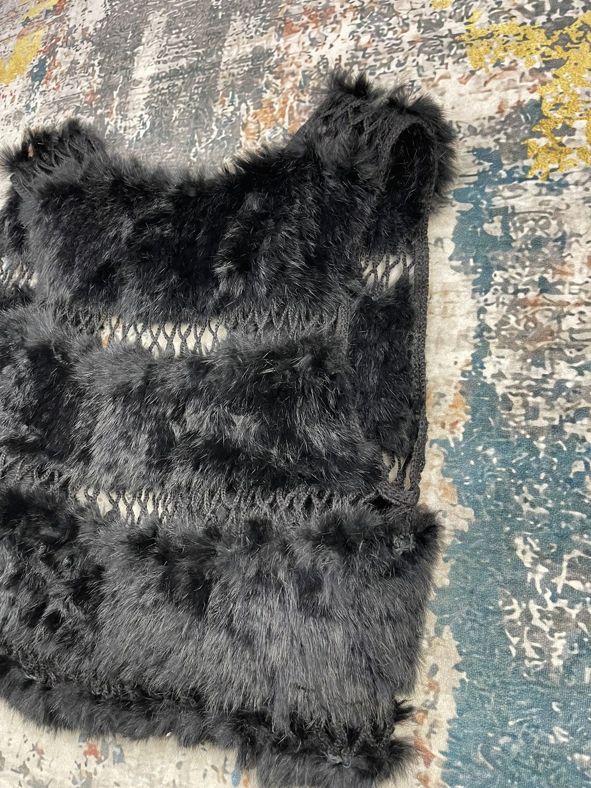Bcbgmaxazria BCBG Maxazria Mink Fur Mohair Warmer Vest Size M / US 6-8 / IT 42-44 - 7 Thumbnail