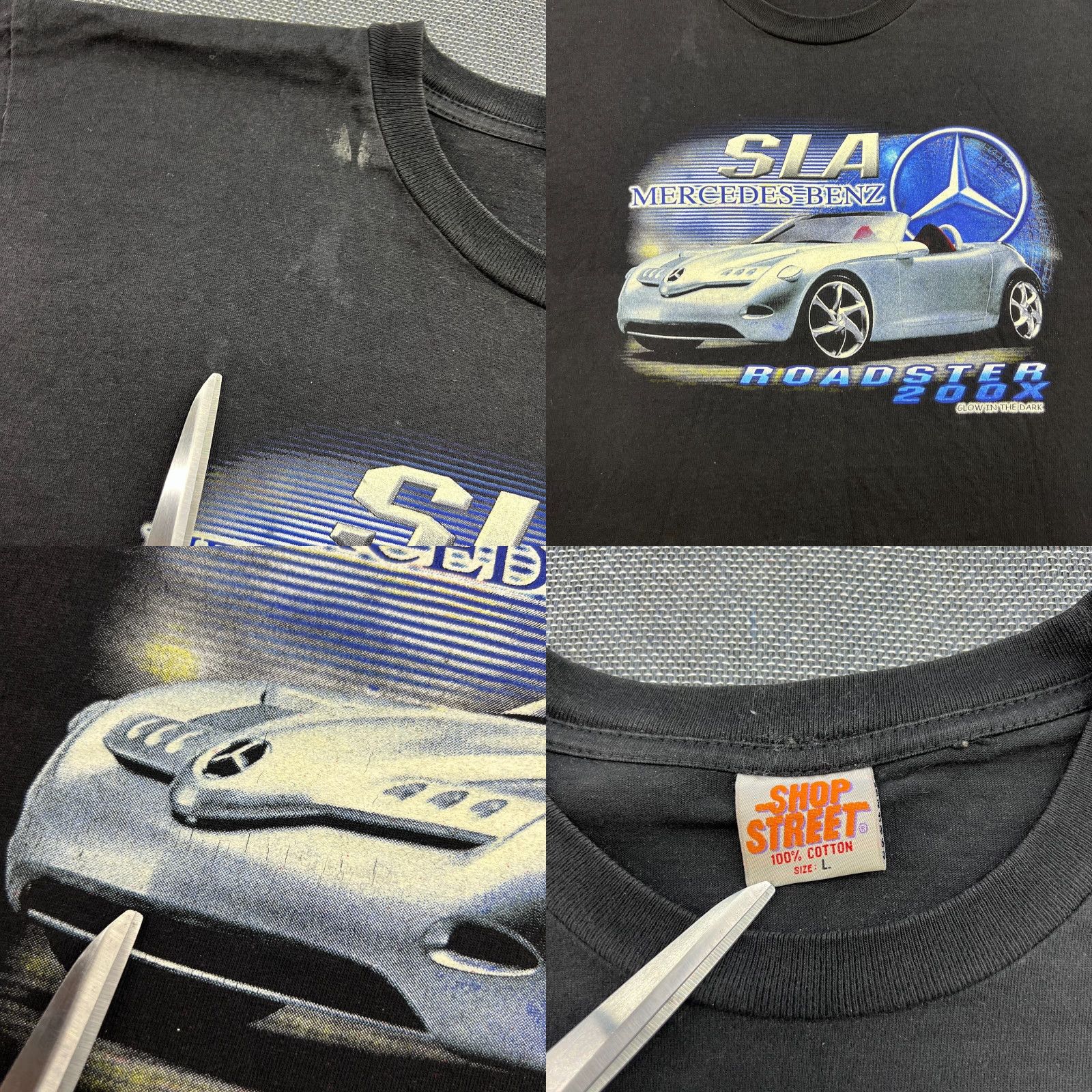 Mercedes-Benz VINTAGE Mercedes-Benz Vision SLA Concept Car Shirt L Mens Black Short Sleeve Cup? Size US L / EU 52-54 / 3 - 8 Thumbnail