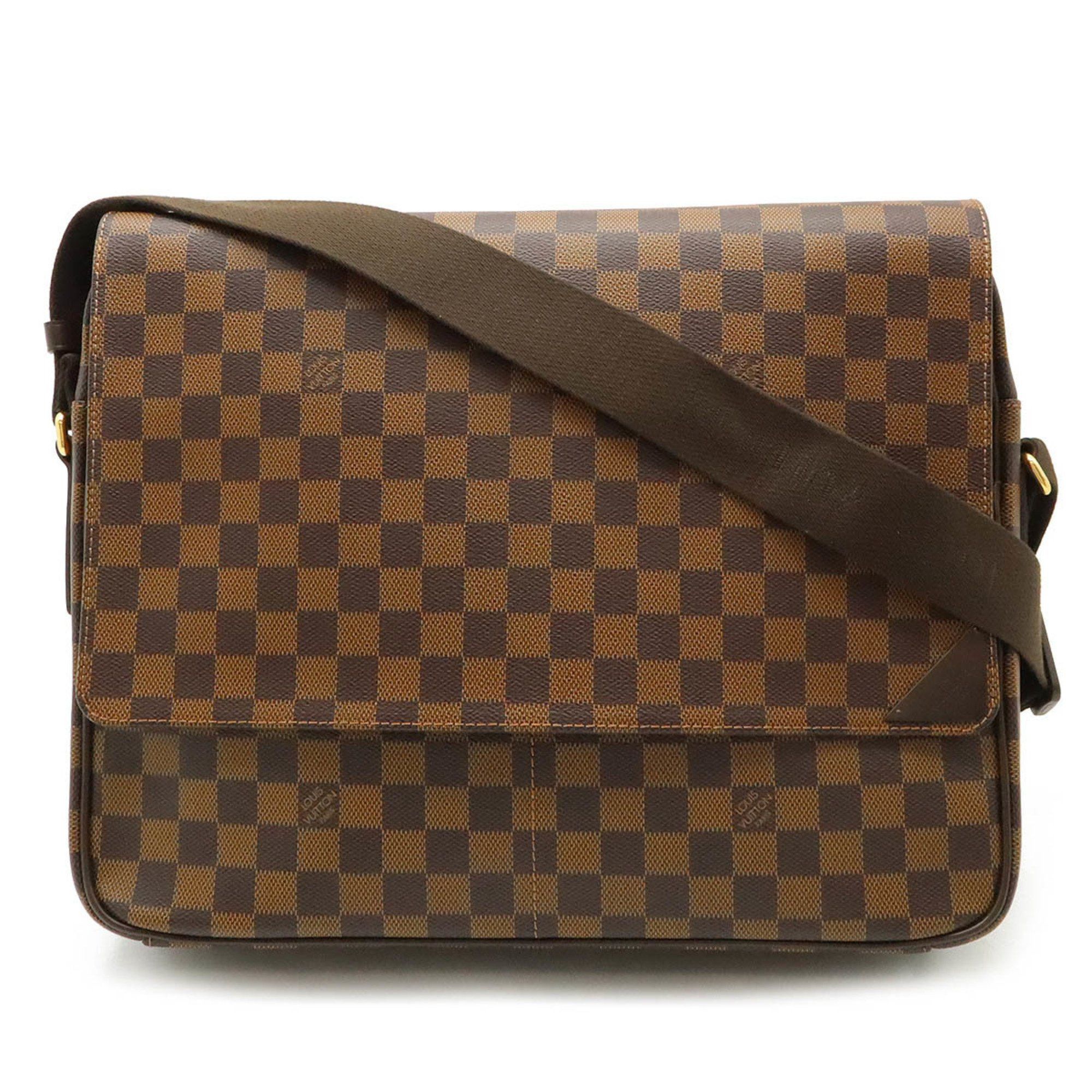 Louis Vuitton Damier Shelton Gm Shoulder Bag N41148 in Brown, Women's