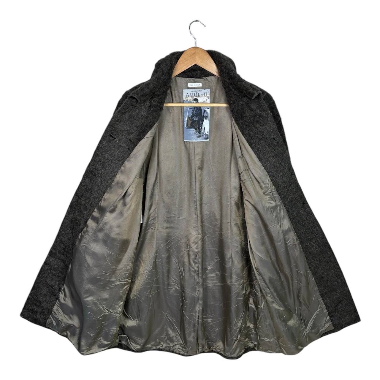Beauty Beast Mariella Burani Vintage Faux Fur Wool Jacket Size US M / EU 48-50 / 2 - 3 Thumbnail
