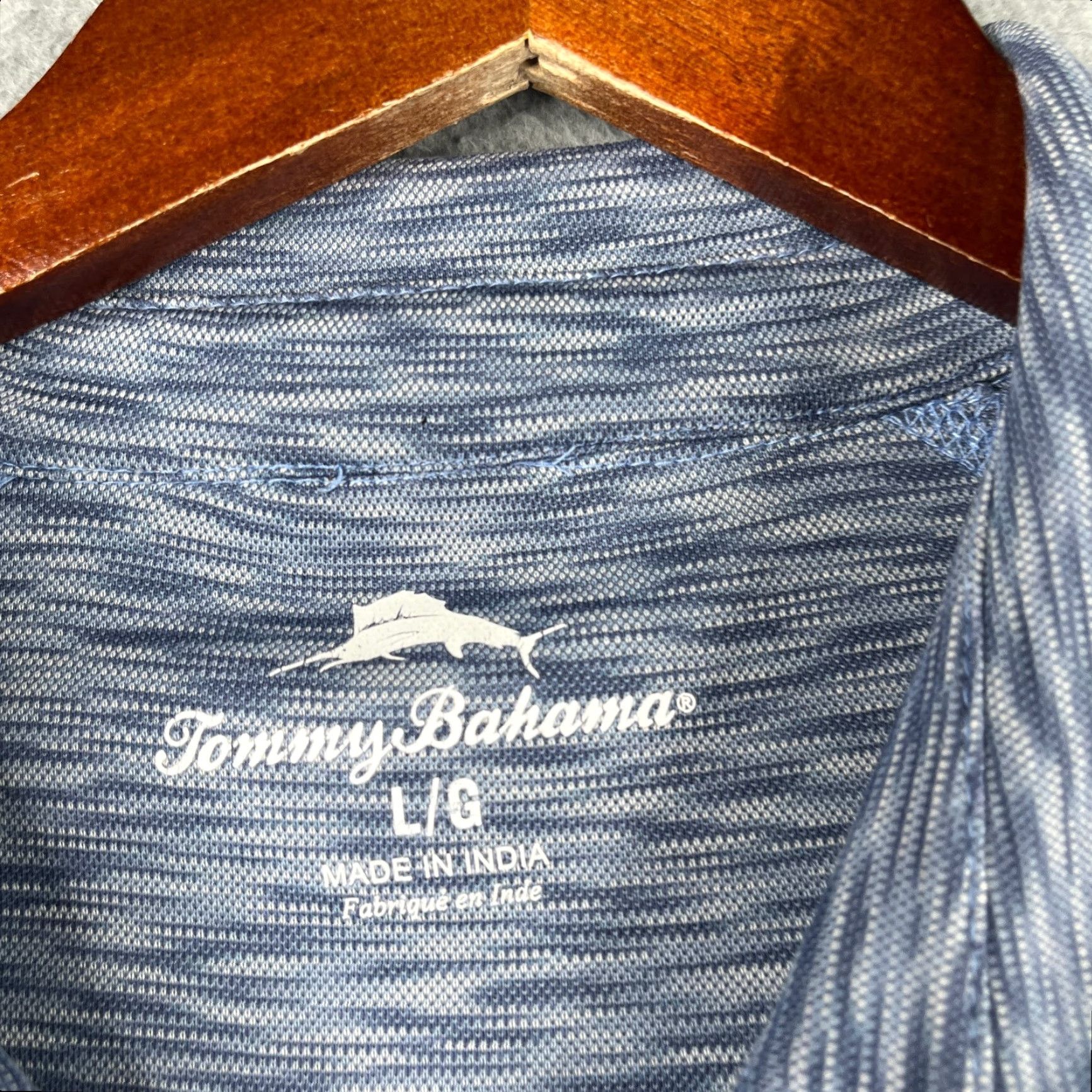Tommy Bahama Tommy Bahama Polo Shirt Mens Large Navy Blue Heather Performance Stretch Knit Short Sleeve Regular Fit Solid - Golf Dress Shirt Size US L / EU 52-54 / 3 - 3 Thumbnail