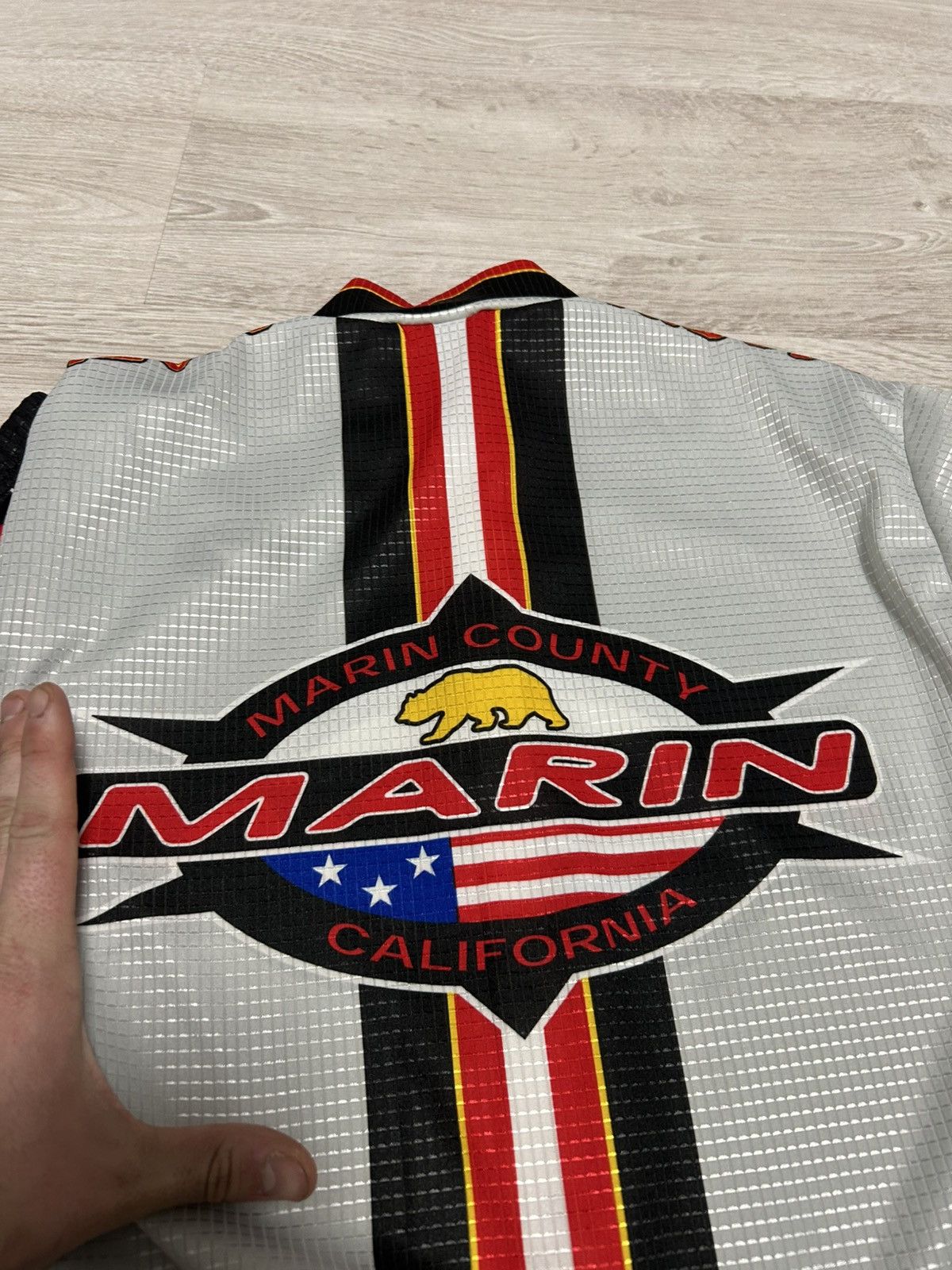 Other 90s MARIN Bikes Cycling Jersey Grey Made In Italy Vintage Size US M / EU 48-50 / 2 - 13 Thumbnail