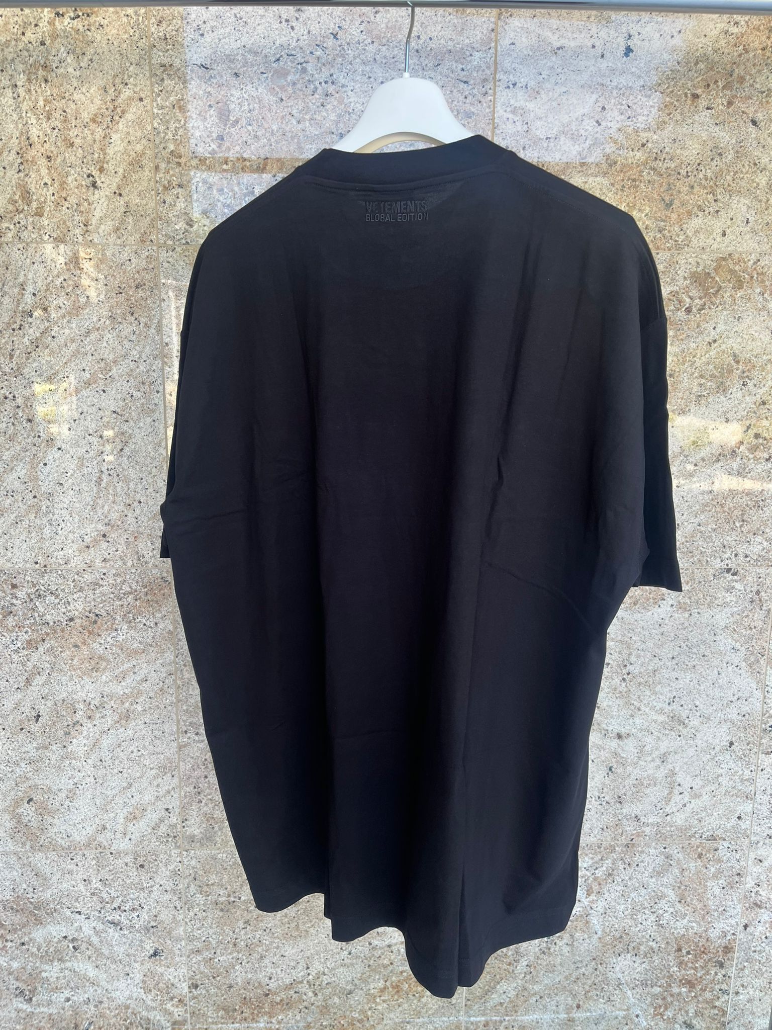 Vetements Dollar Long Sleeve Logo T-Shirt LS in Black Size US XL / EU 56 / 4 - 14 Thumbnail