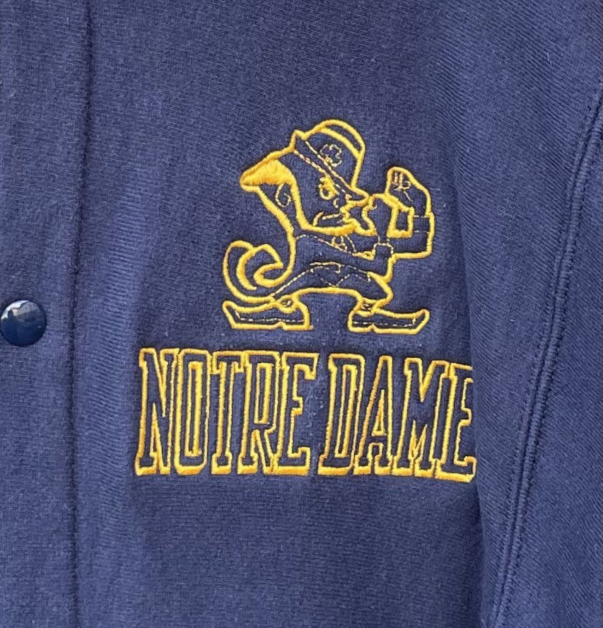 Champion Rare 90s Champion Reverse Weave Notre Dame Button Sweatshirt Size US M / EU 48-50 / 2 - 3 Thumbnail